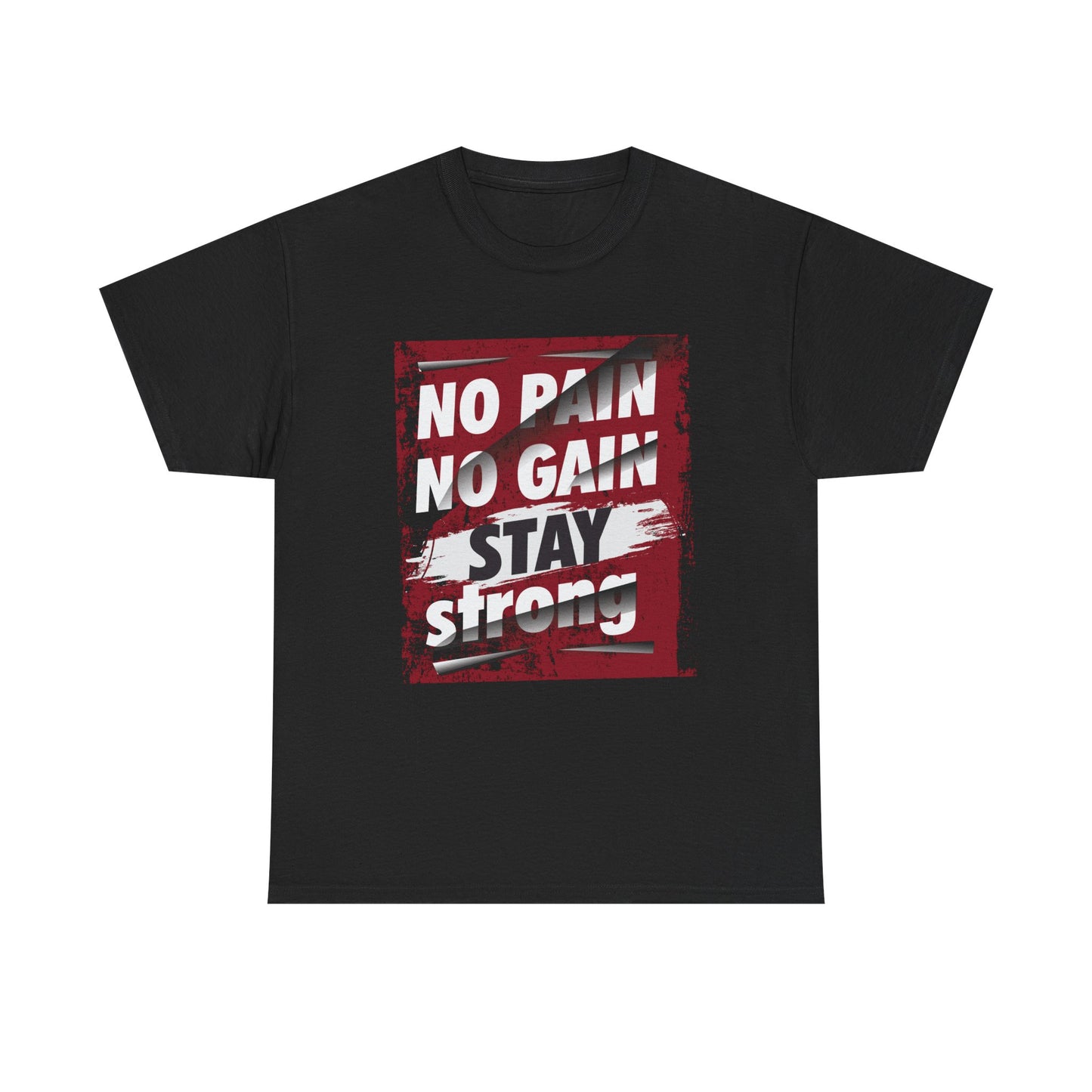 Motivational No Pain No Gain Unisex Heavy Cotton Tee