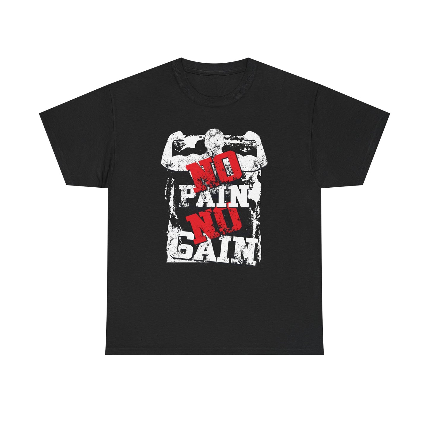 No Pain No Gain Unisex Heavy Cotton Tee - Motivational Workout Shirt for Fitness Enthusiasts