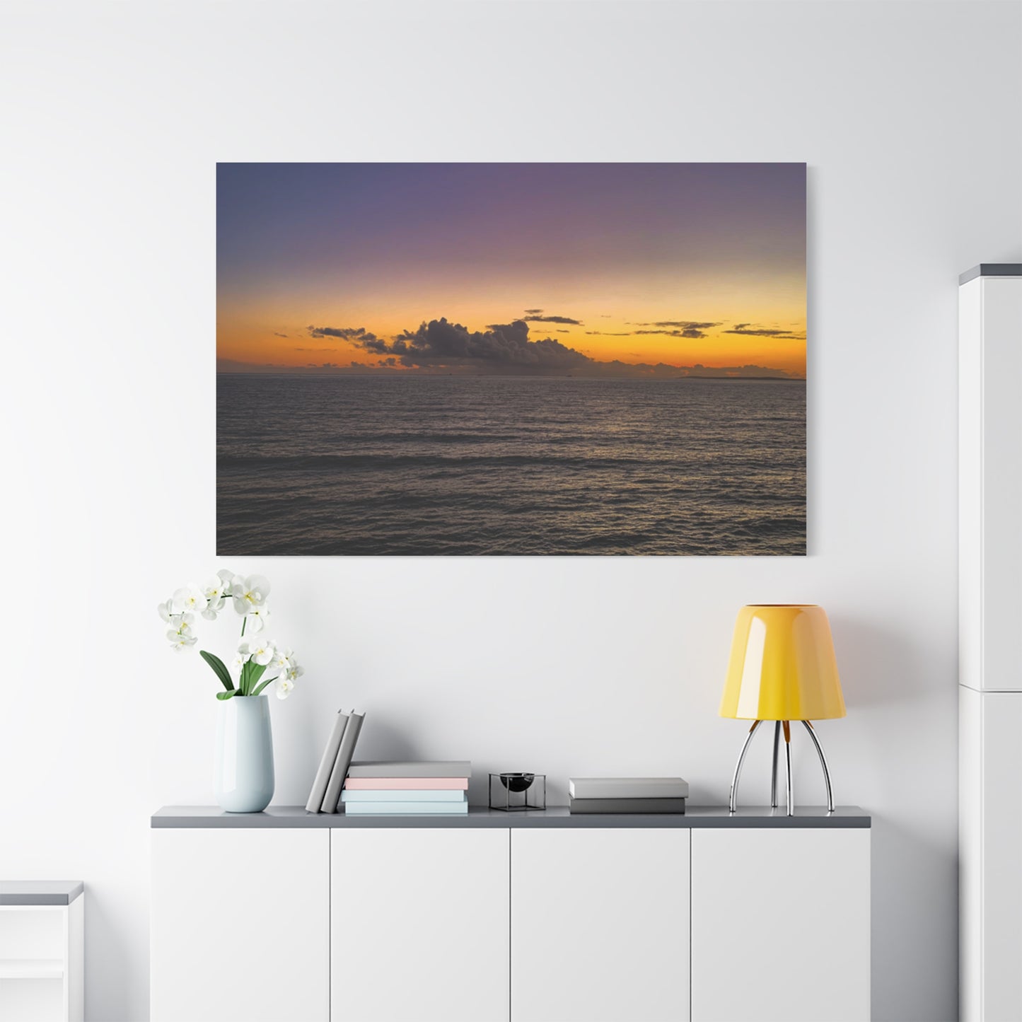 Sunset in Ocean 2 Matte Canvas, Stretched, 1.25"