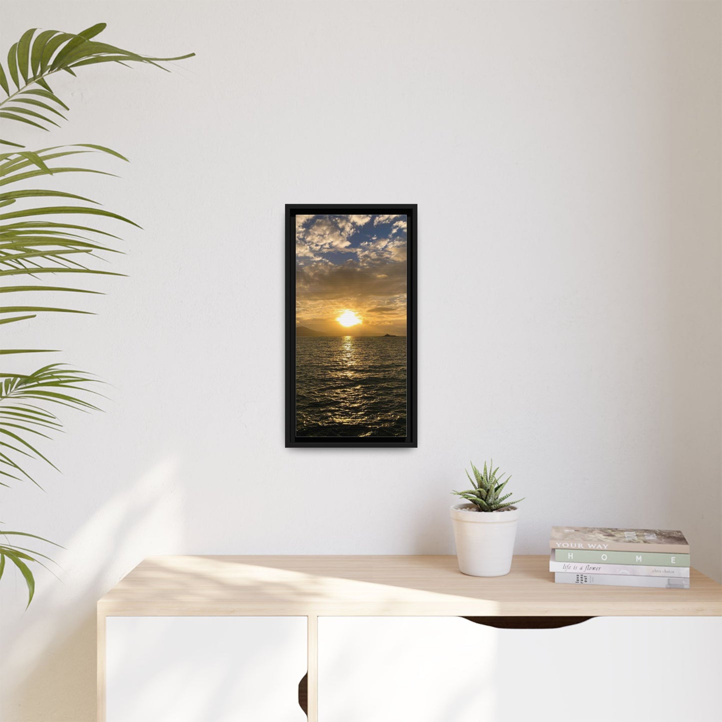 Sunset in Fenit Matte Canvas, Framed (Multi-color)
