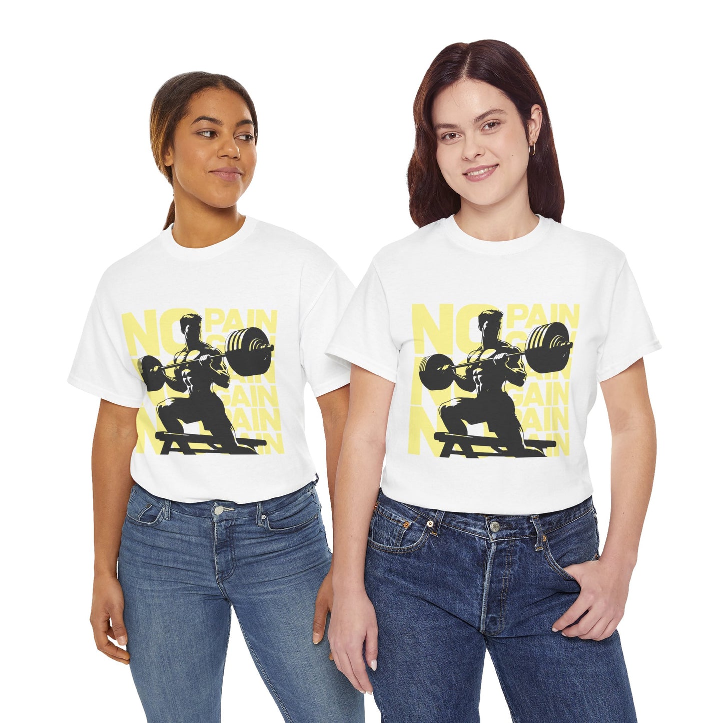 No Pain No Gain 11 Unisex Heavy Cotton Tee
