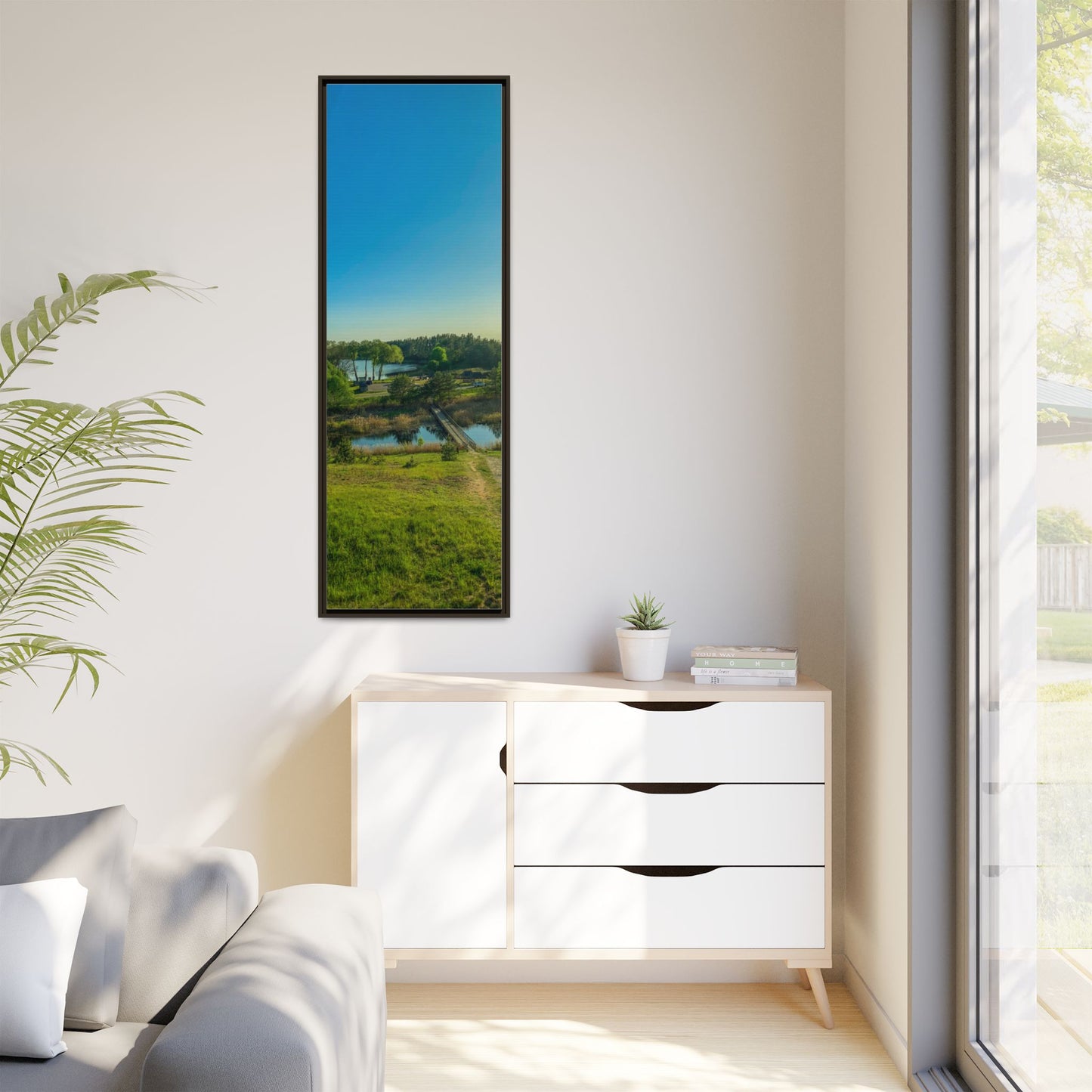 Zageres Lake Matte Canvas, Framed (Multi-color)