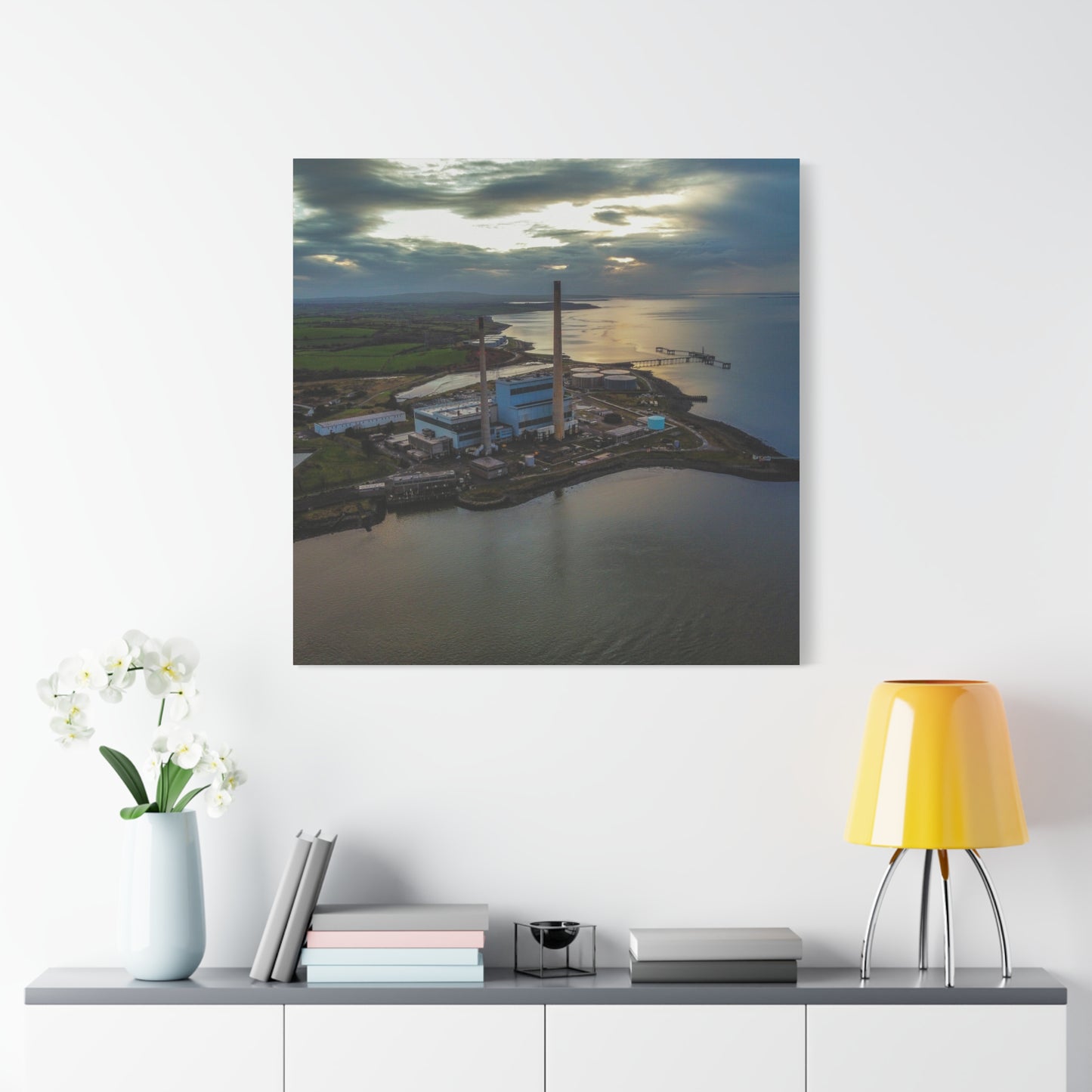 Tarbert Power Station Matte Canvas, Stretched, 1.25"