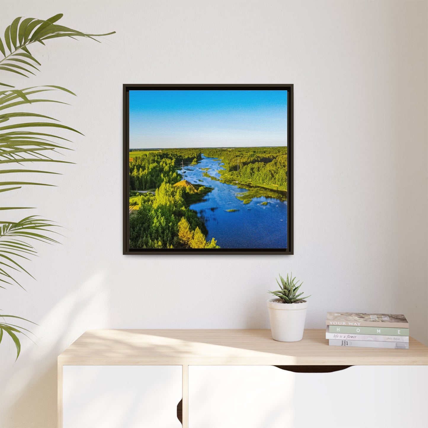 Zagares Lake Matte Canvas, Framed (Multi-color)