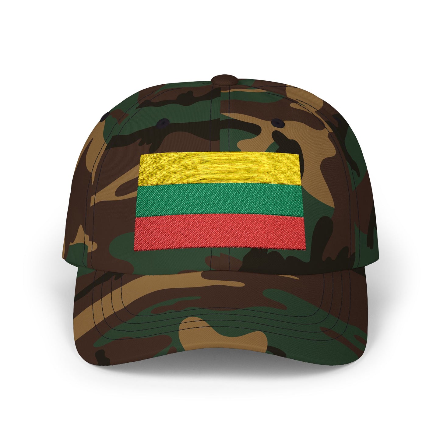 Lithuania Flag Embroidered Classic Dad Cap - Stylish Cotton Hat for Men