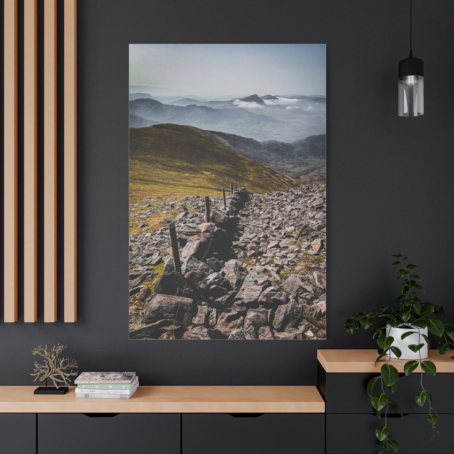 Wall in Mountains Matte Canvas, Stretched, 1.25"