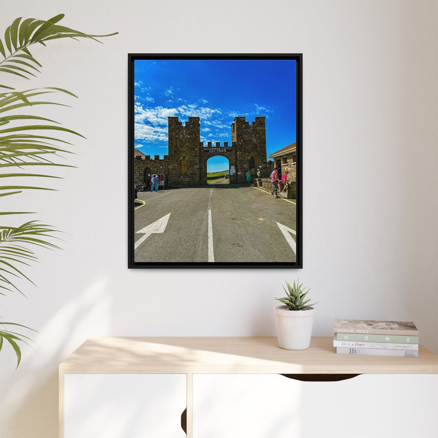 Ballyheigue Golf Club Gates Matte Canvas, Framed (Multi-color)