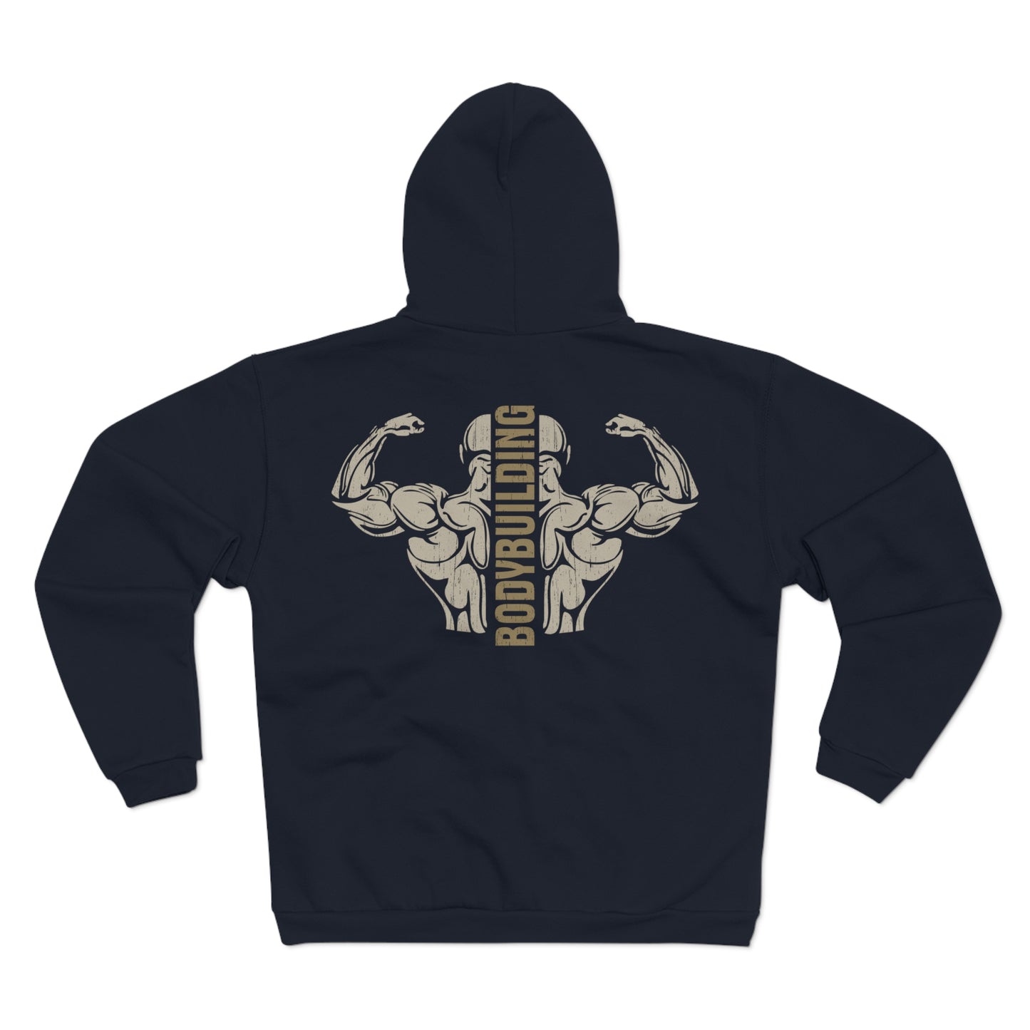 Muscle Power Unisex Zip Hoodie - Perfect for Bodybuilding Enthusiasts