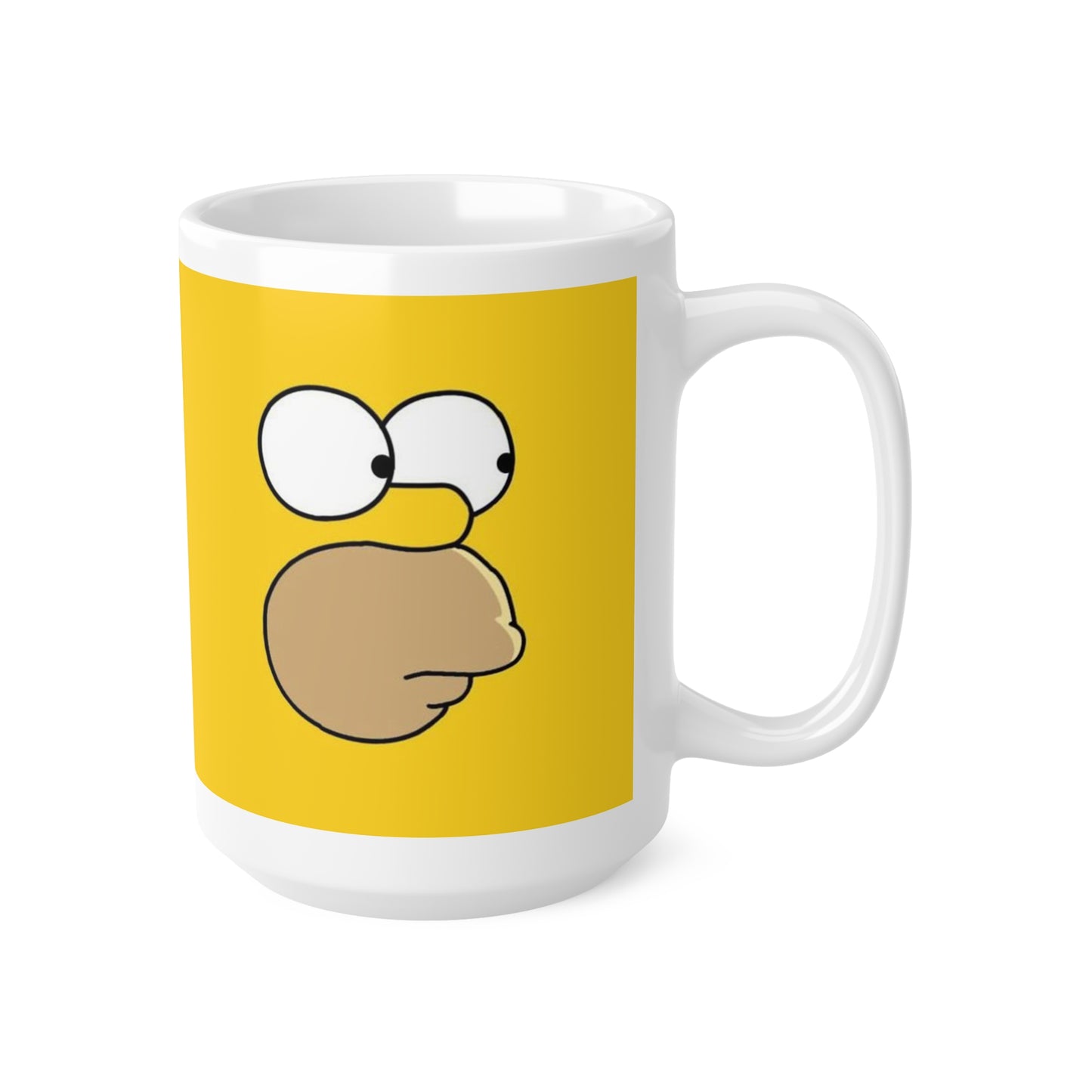 Whimsical Yellow Ceramic Coffee Cup – Perfect for Daily Caffeine Fix or Gift