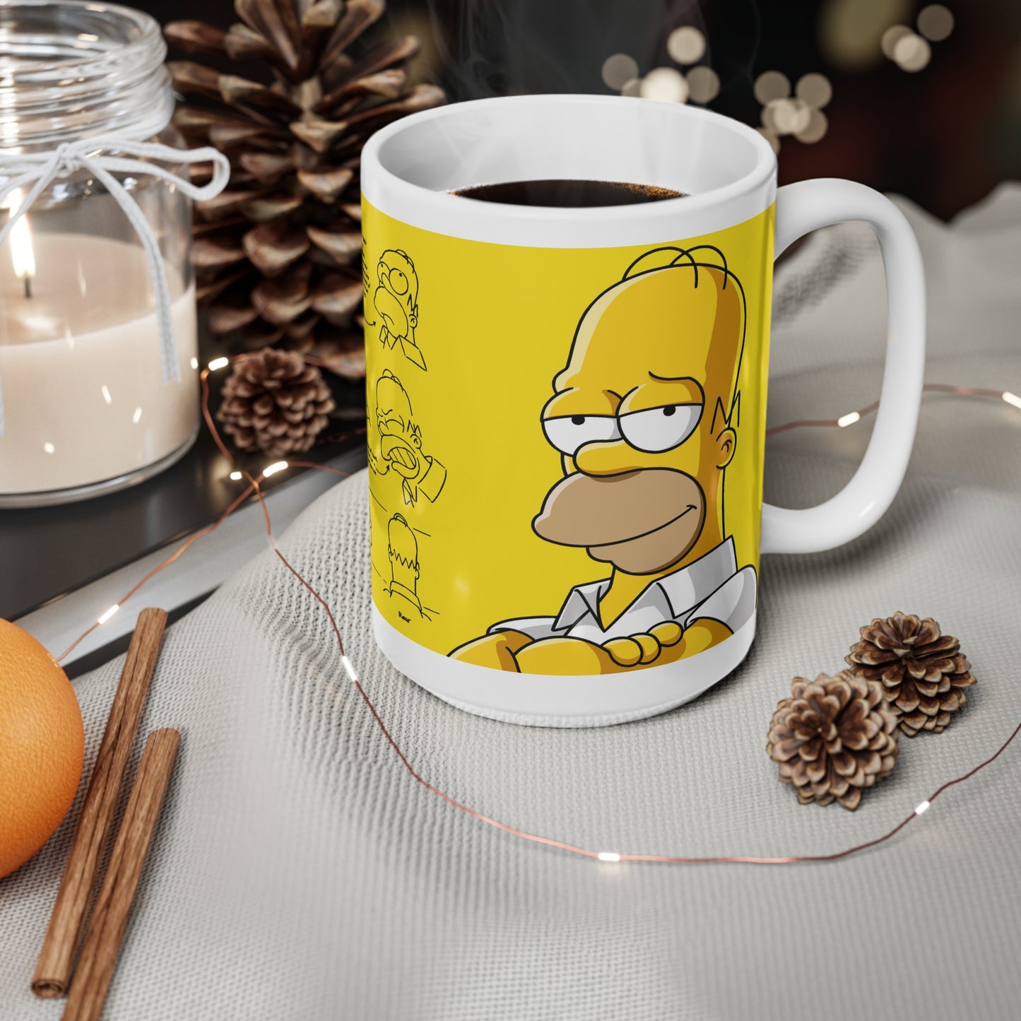 Homer Ceramic Coffee Mug – Fun Quotes & Illustrations