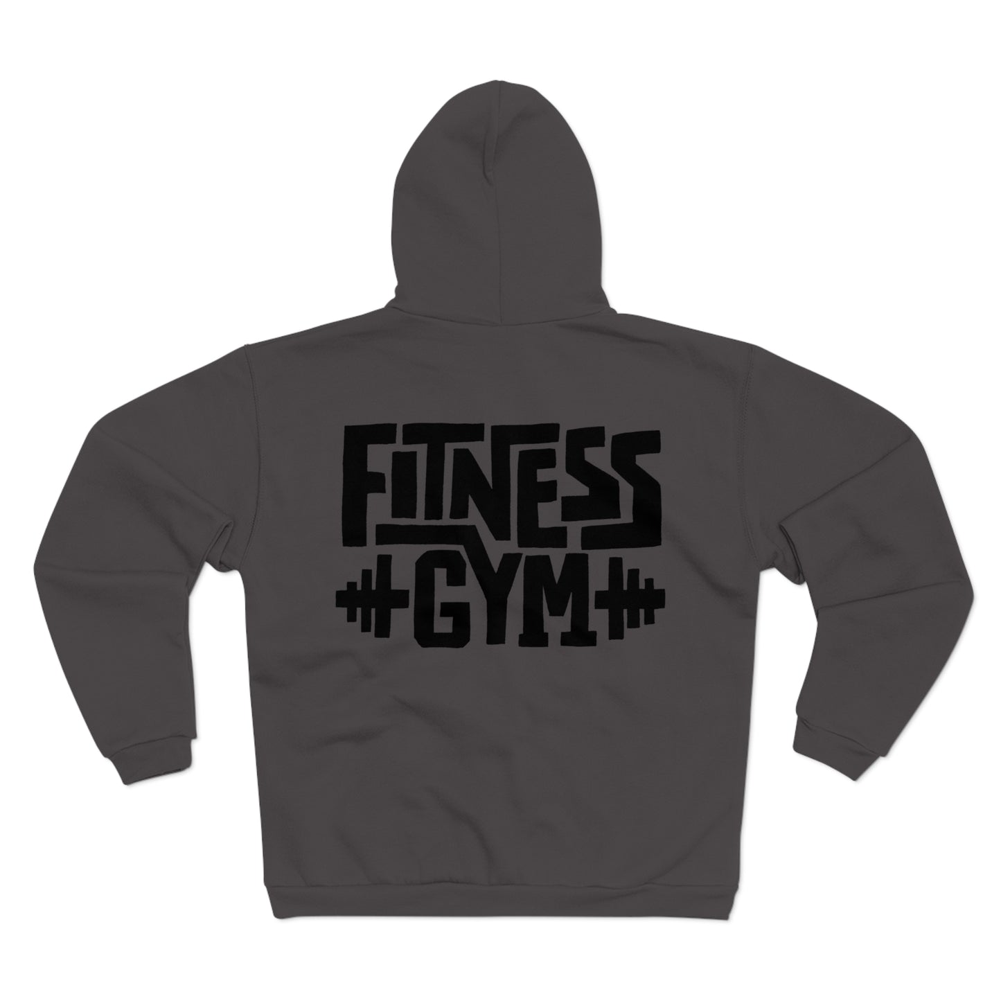 Fitness Gym Unisex Hooded Zip Sweatshirt - Comfortable Workout Apparel