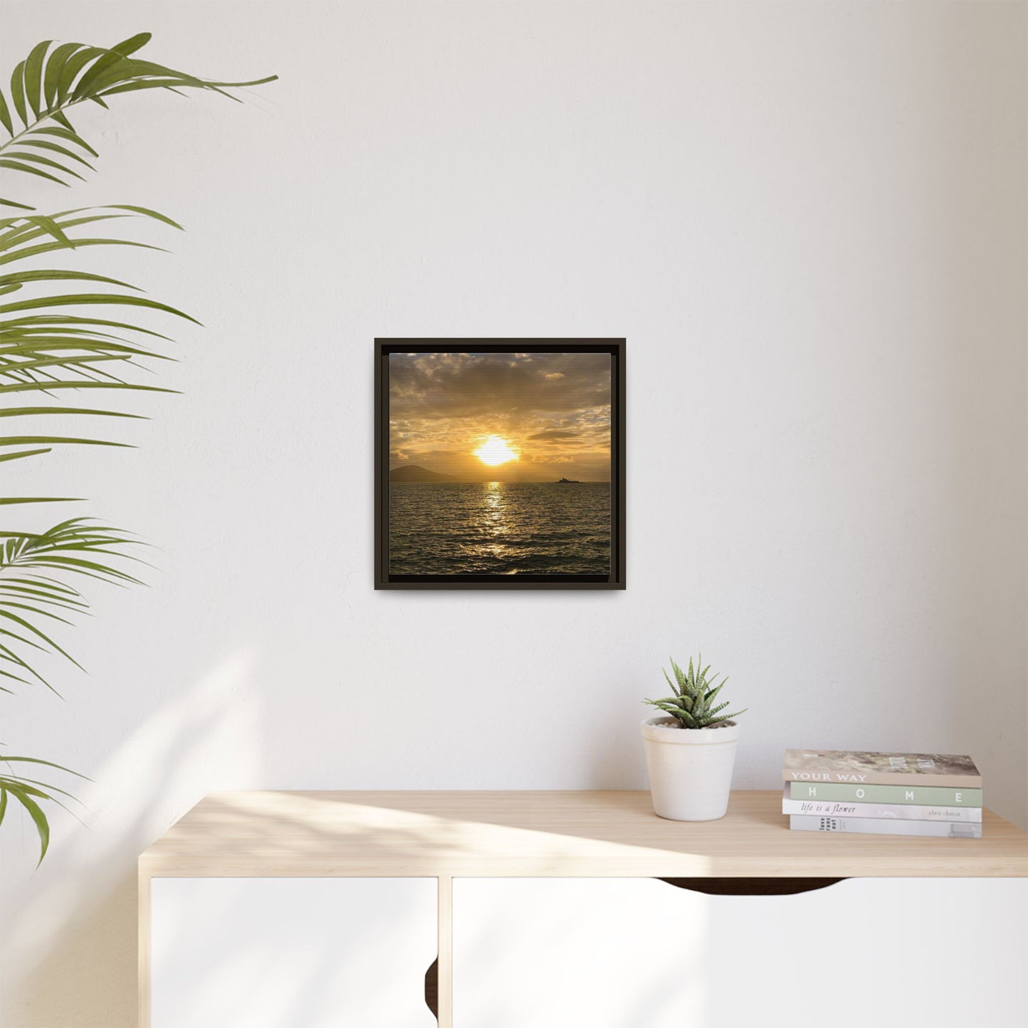 Sunset in Fenit Matte Canvas, Framed (Multi-color)
