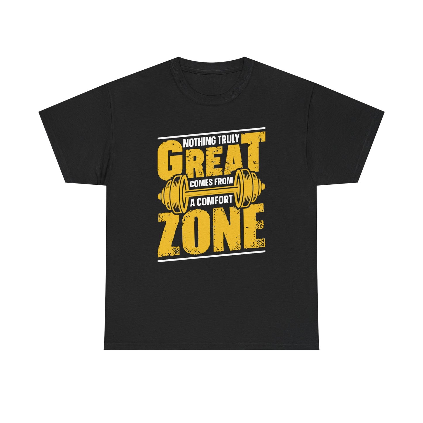 Great Zone Fitness Tee | Unisex Heavy Cotton Shirt for Gym Enthusiasts