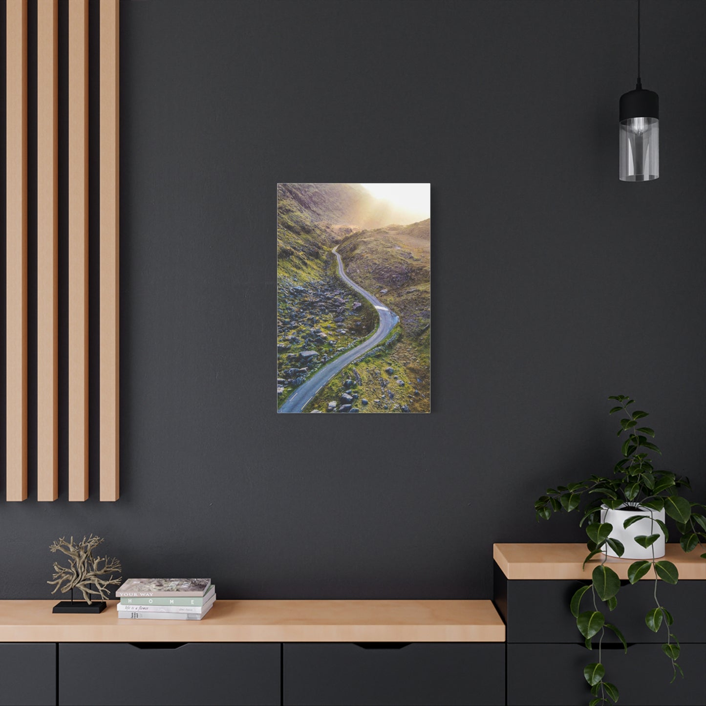 Valley Road Matte Canvas, Stretched, 1.25"