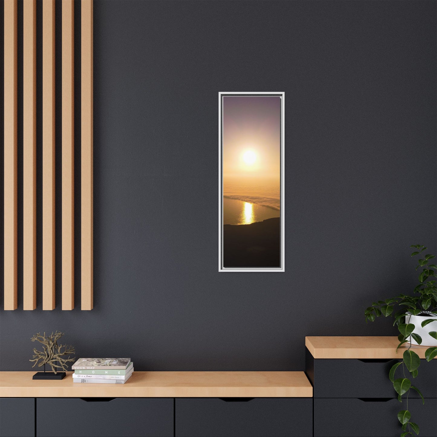 Sunset on Mount Brandon Matte Canvas, Framed (Multi-color)