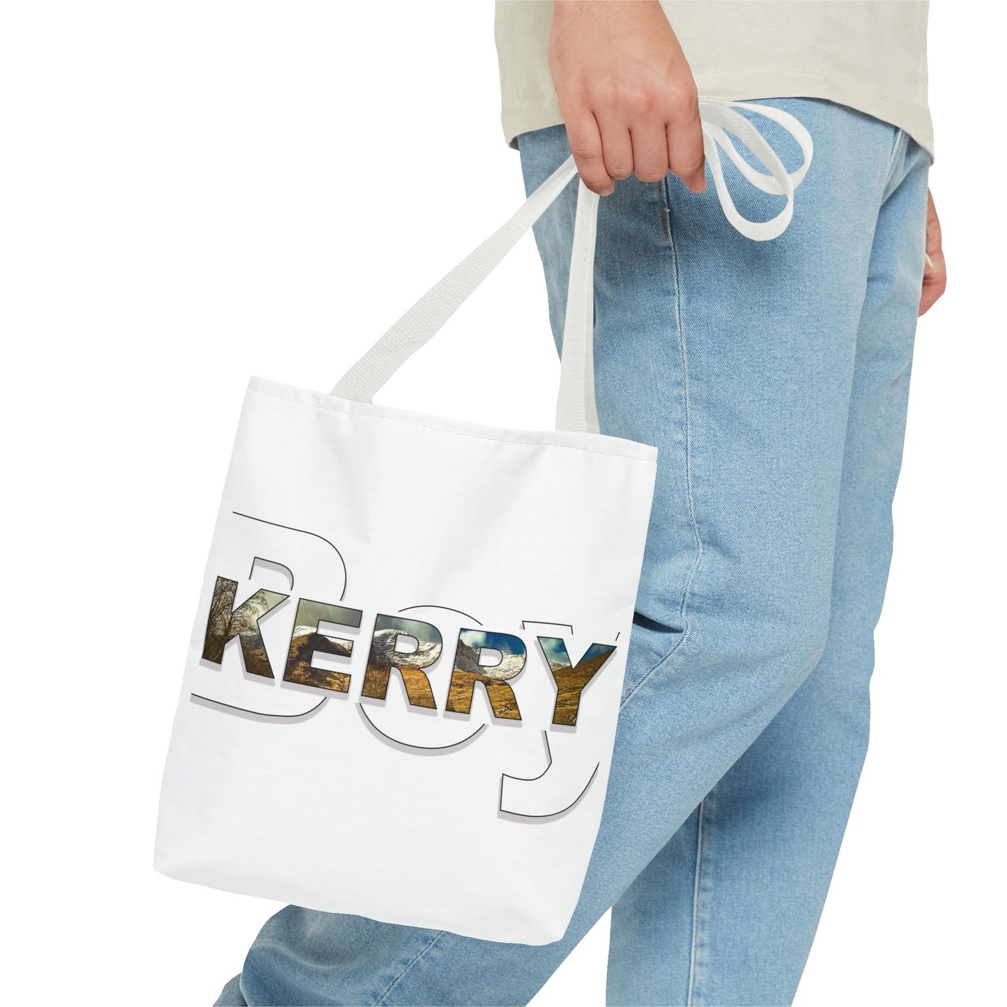 Kerry Boy White Tote Bag (AOP)