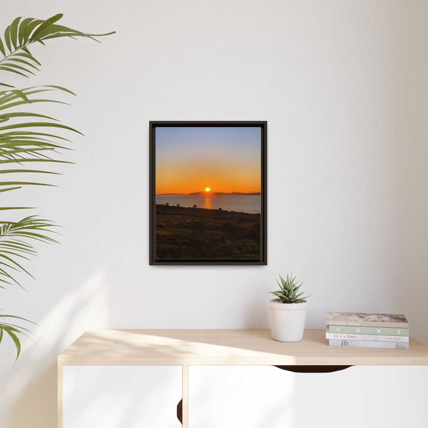 Sunset Ring Of Kerry Matte Canvas, Framed (Multi-color)