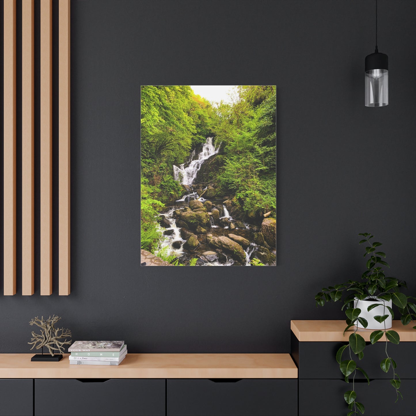 Torc waterfall Matte Canvas, Stretched, 1.25"