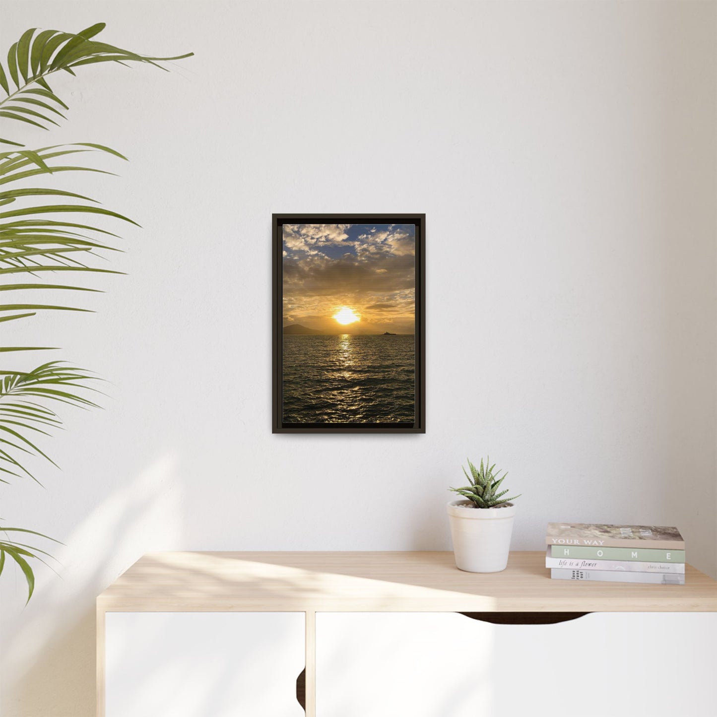 Sunset in Fenit Matte Canvas, Framed (Multi-color)