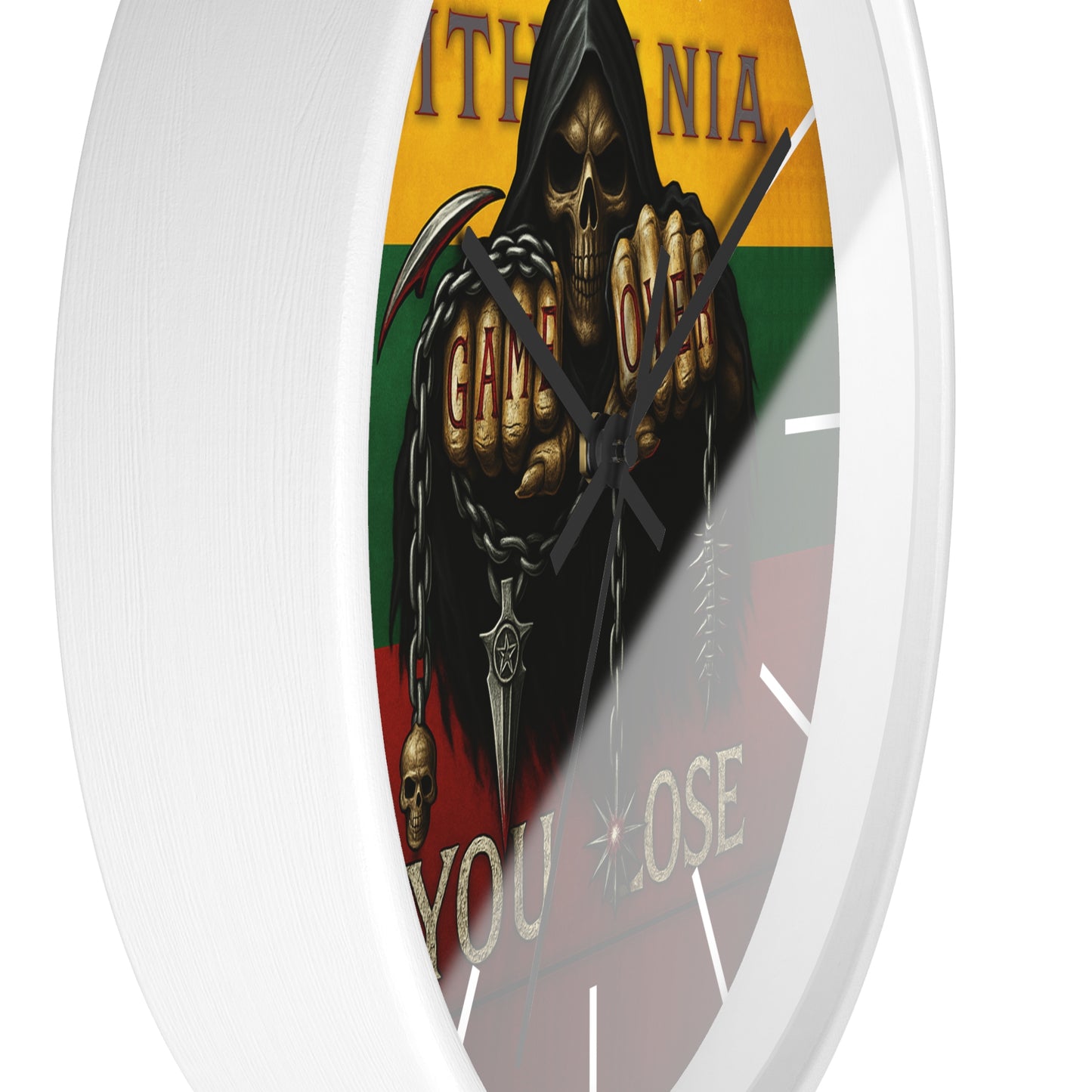 Lithuania Wall Clock Art "You lose"