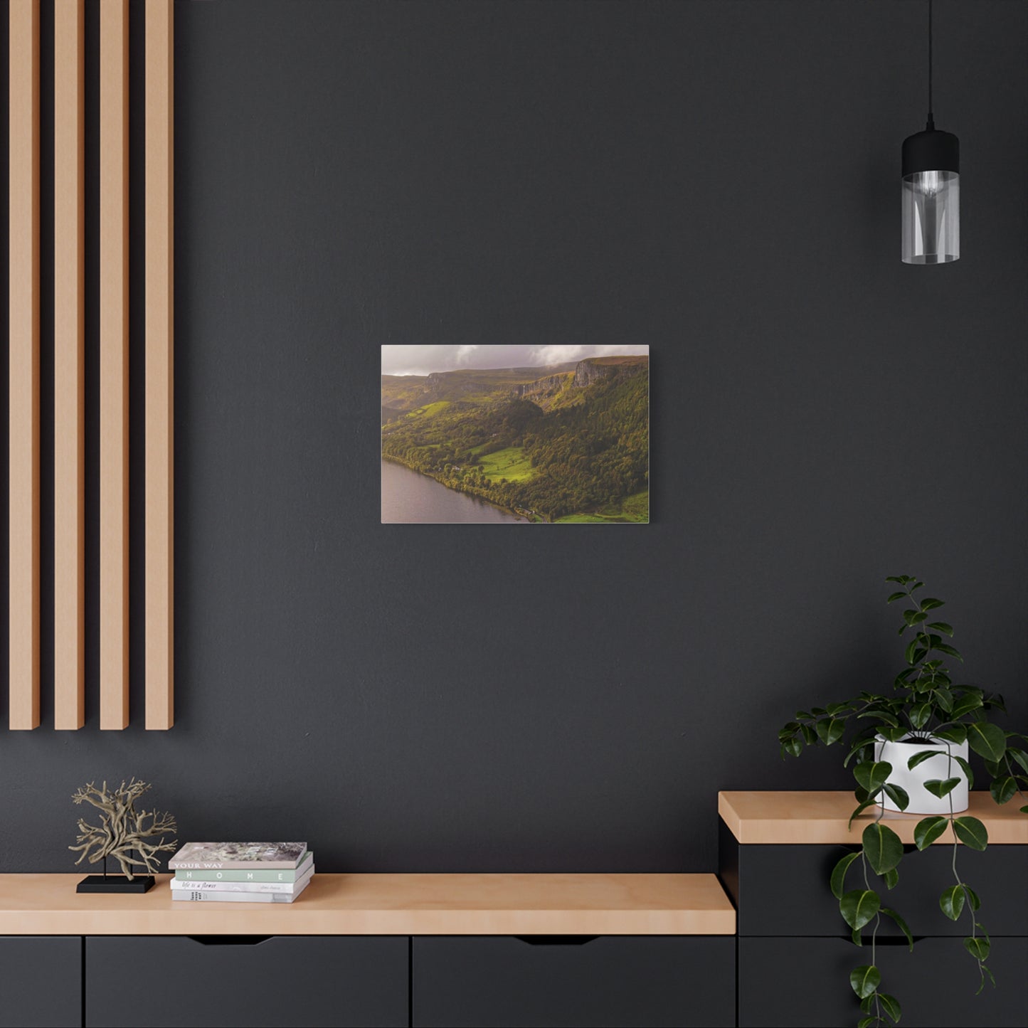 Sruth in Aghadh an Aird or The devil's Chimney Matte Canvas, Stretched, 1.25"
