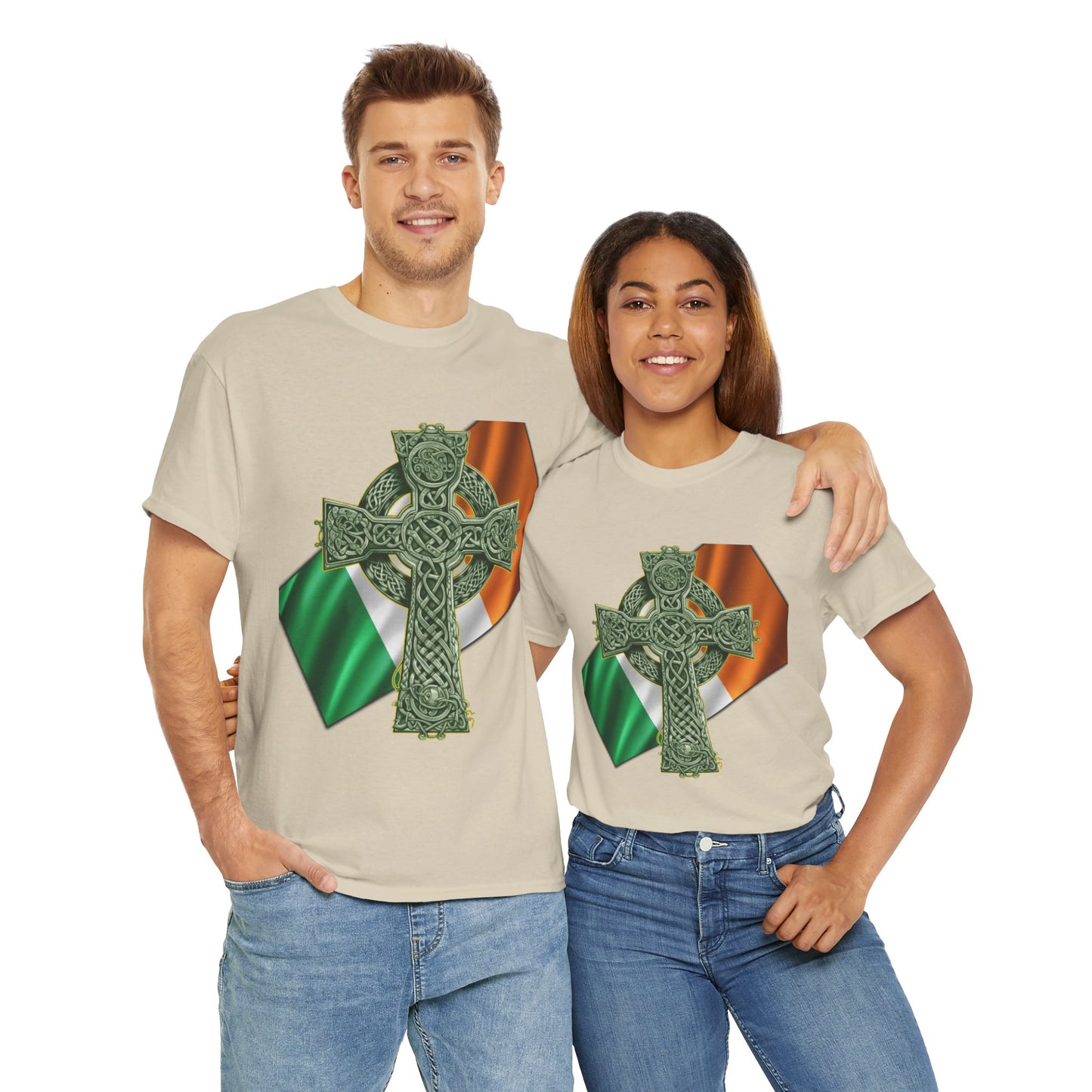 Celtic Cross Unisex Heavy Cotton Tee