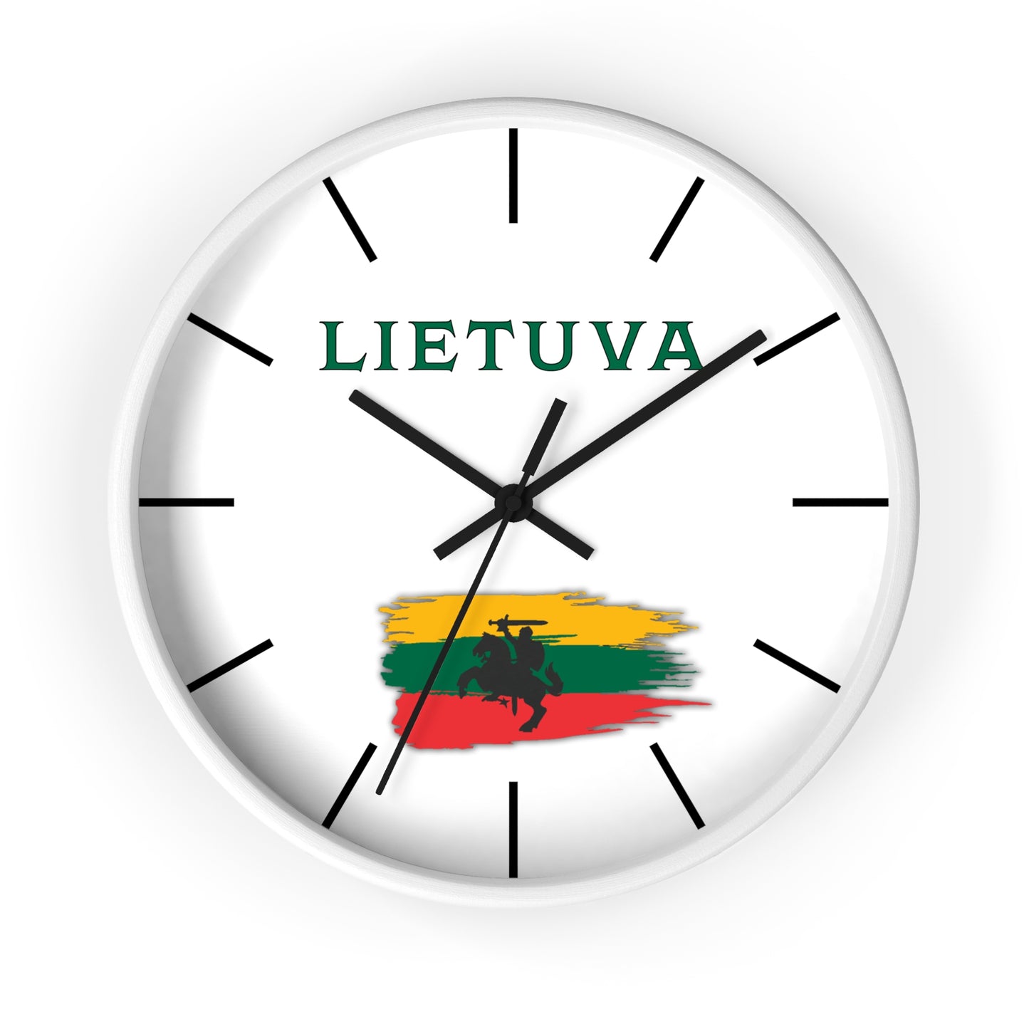 Lietuva Wall Clock - Stylish Home Decor for Lithuania Pride