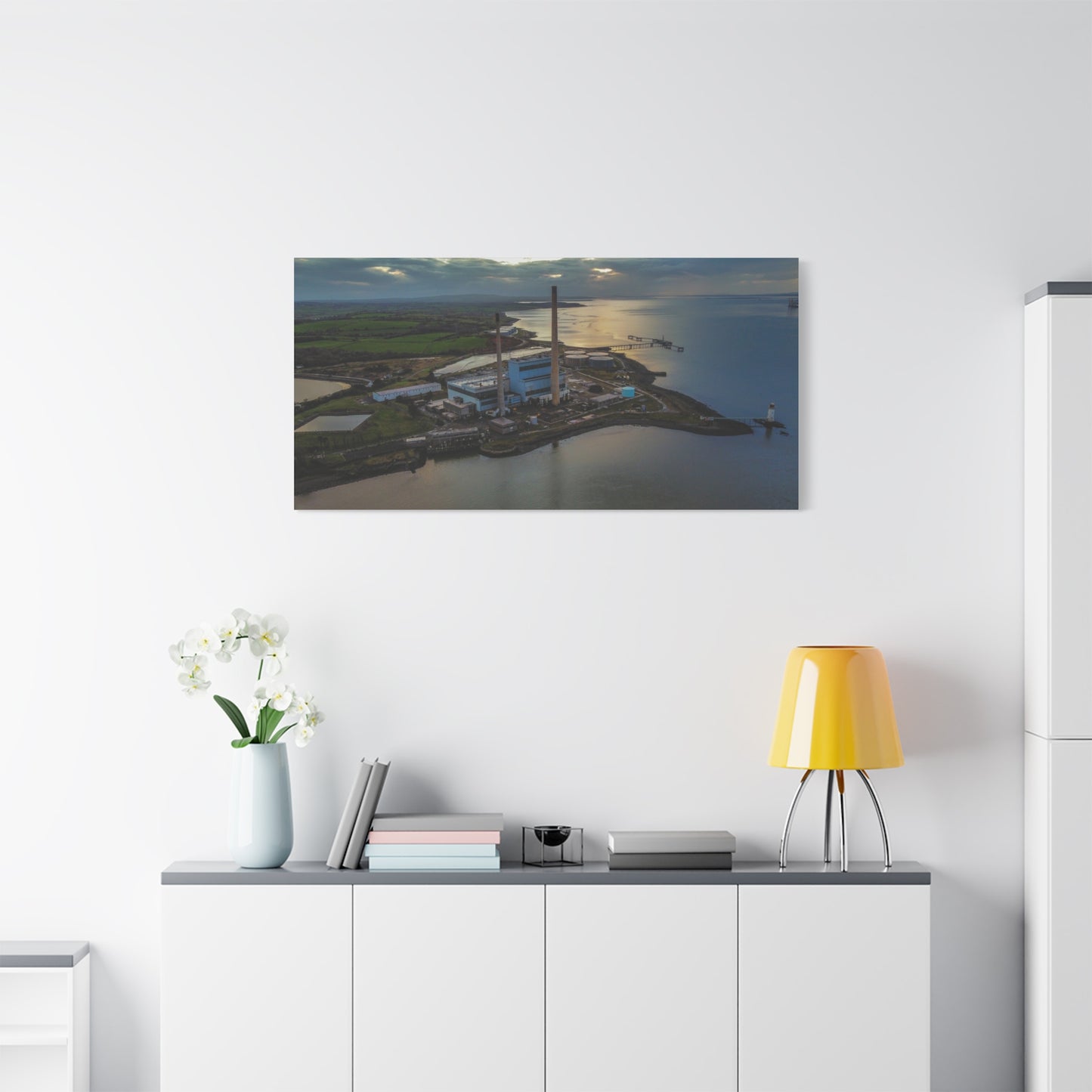 Tarbert Power Station Matte Canvas, Stretched, 1.25"