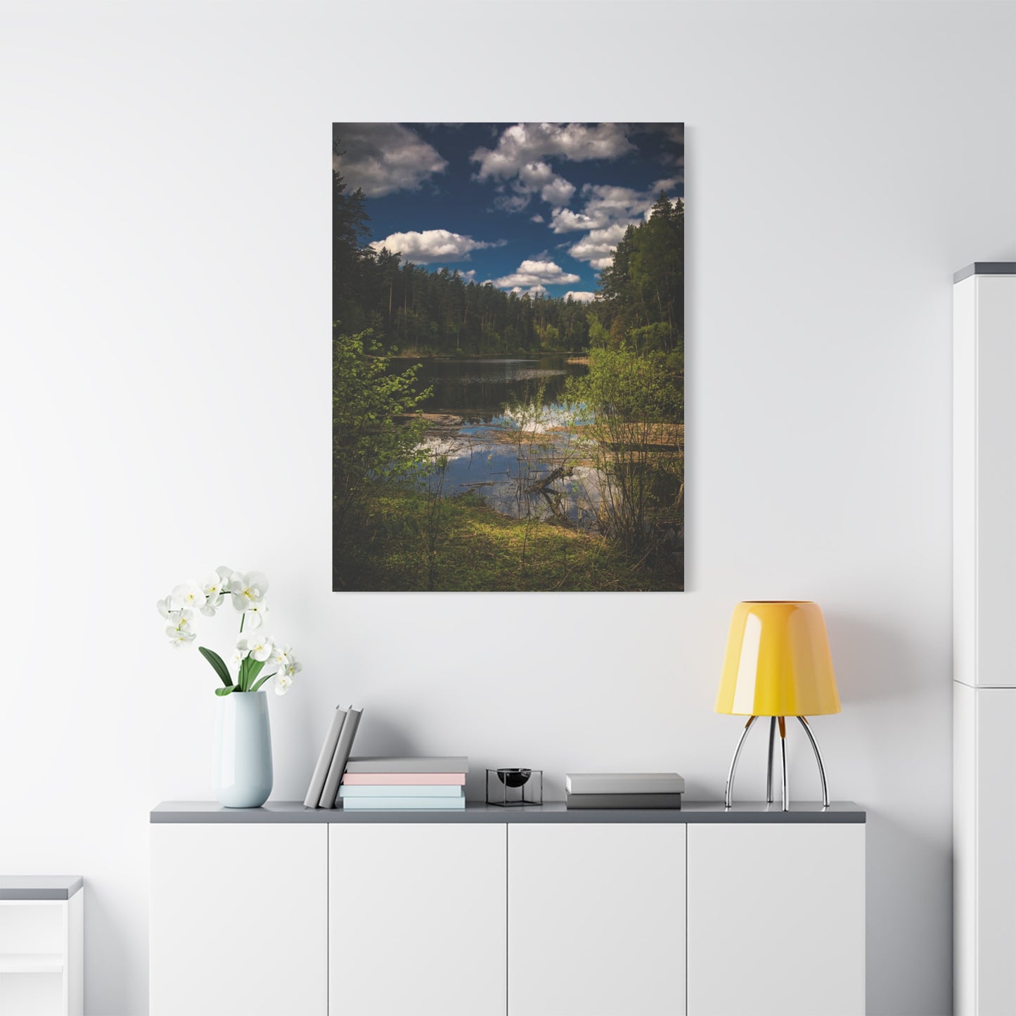 Vilnius Lake, Lithuania Matte Canvas, Stretched, 1.25"