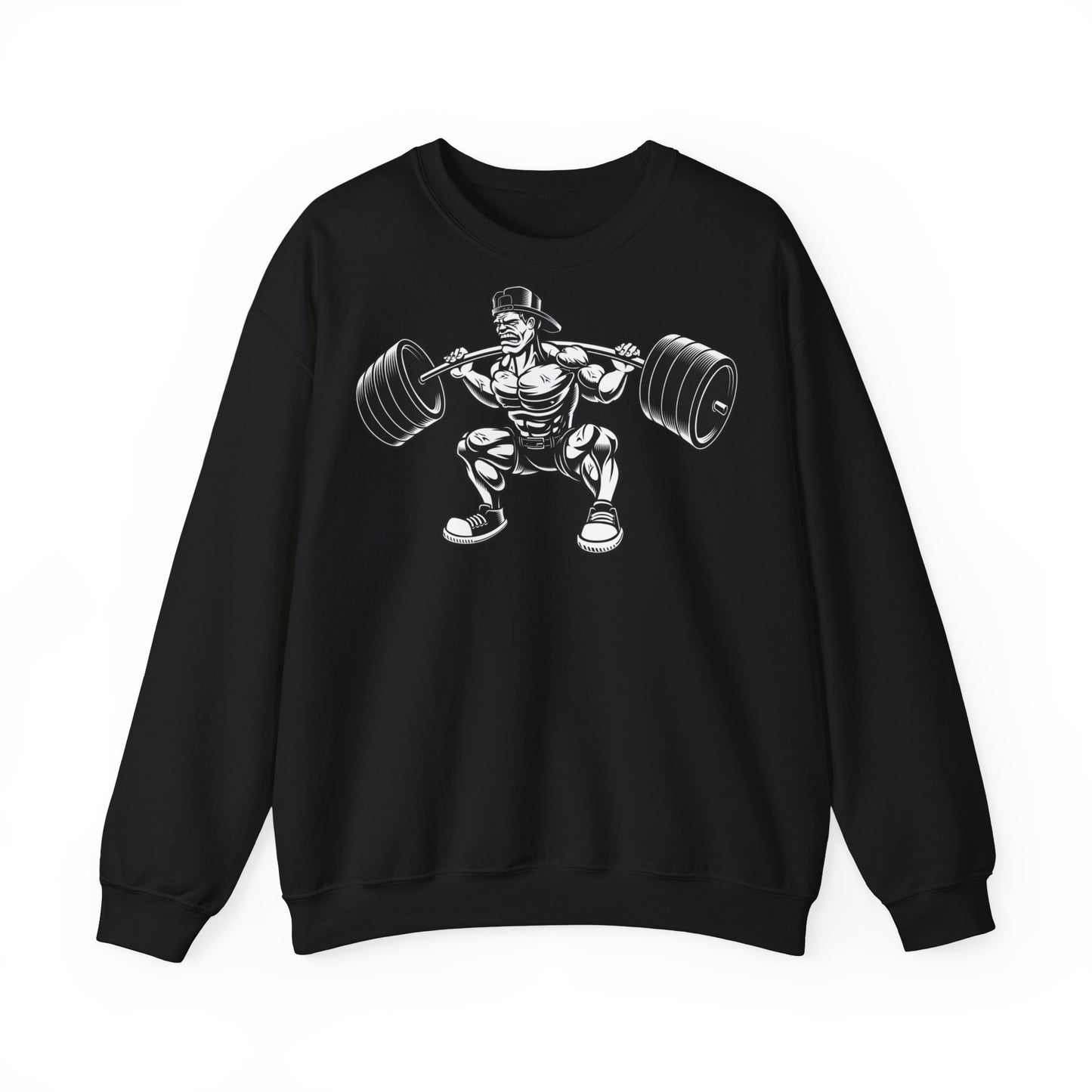 Fitness Enthusiast Crewneck Sweatshirt - Weightlifting Gym Apparel