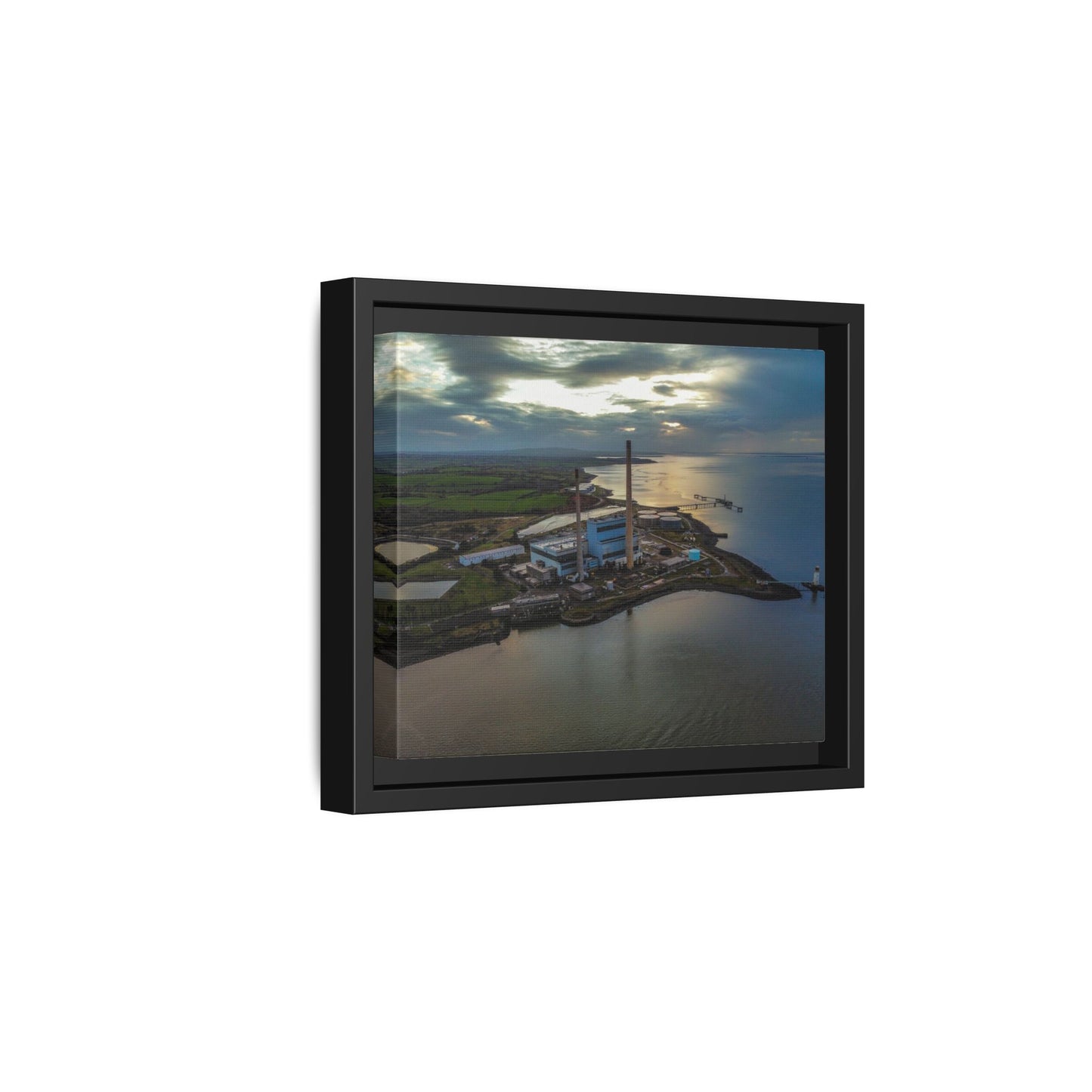 Target Power Station Matte Canvas, Framed (Multi-color)