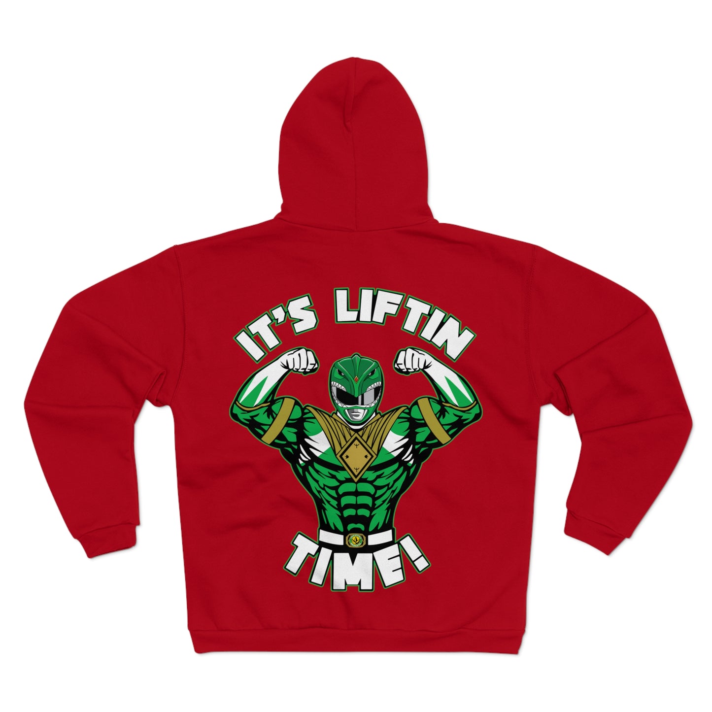 It's Liftin' Time Unisex Hooded Zip Sweatshirt- Fun Gym Hoodie for Fitness Enthusiasts