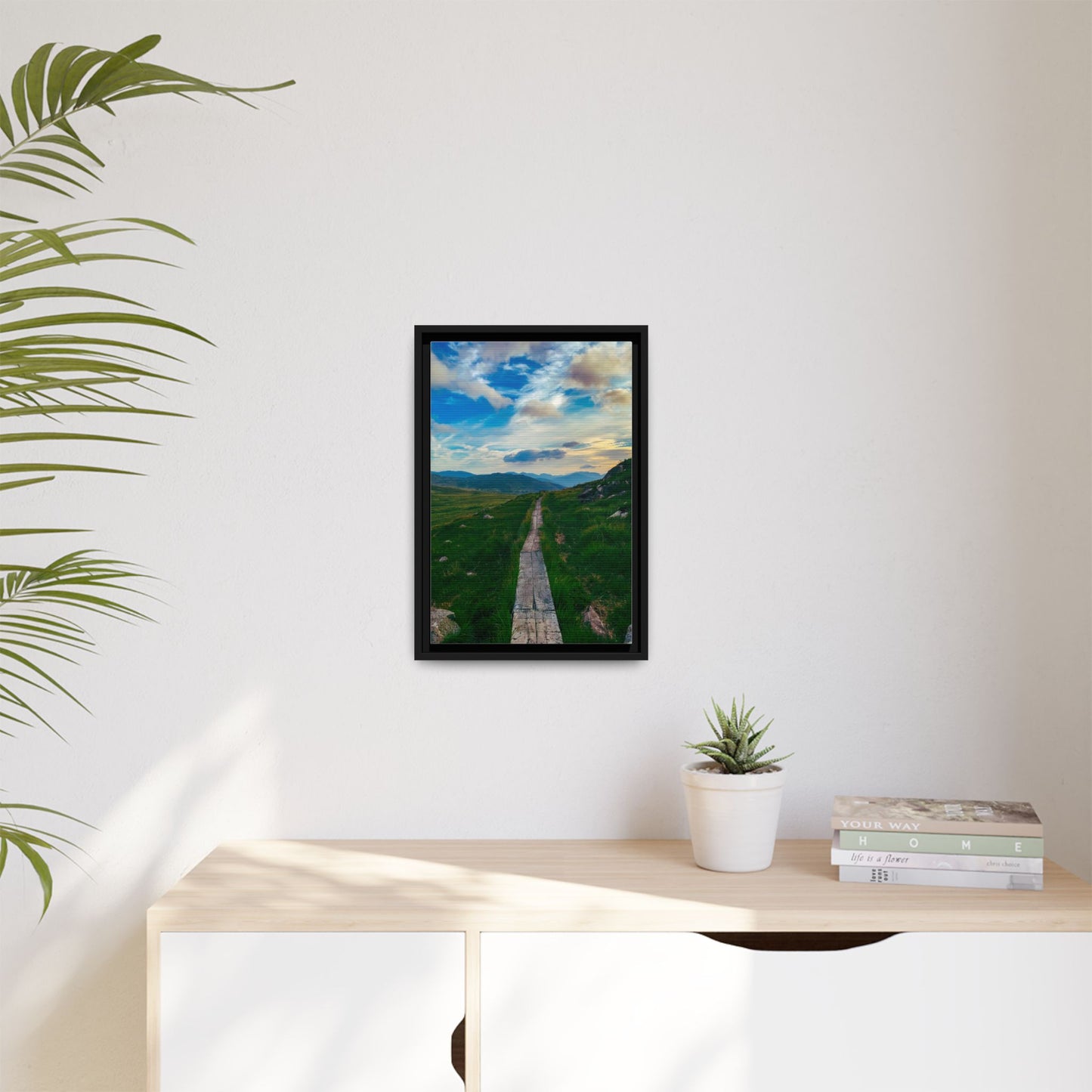 Torc Mountain Trail Matte Canvas, Framed (Multi-color)