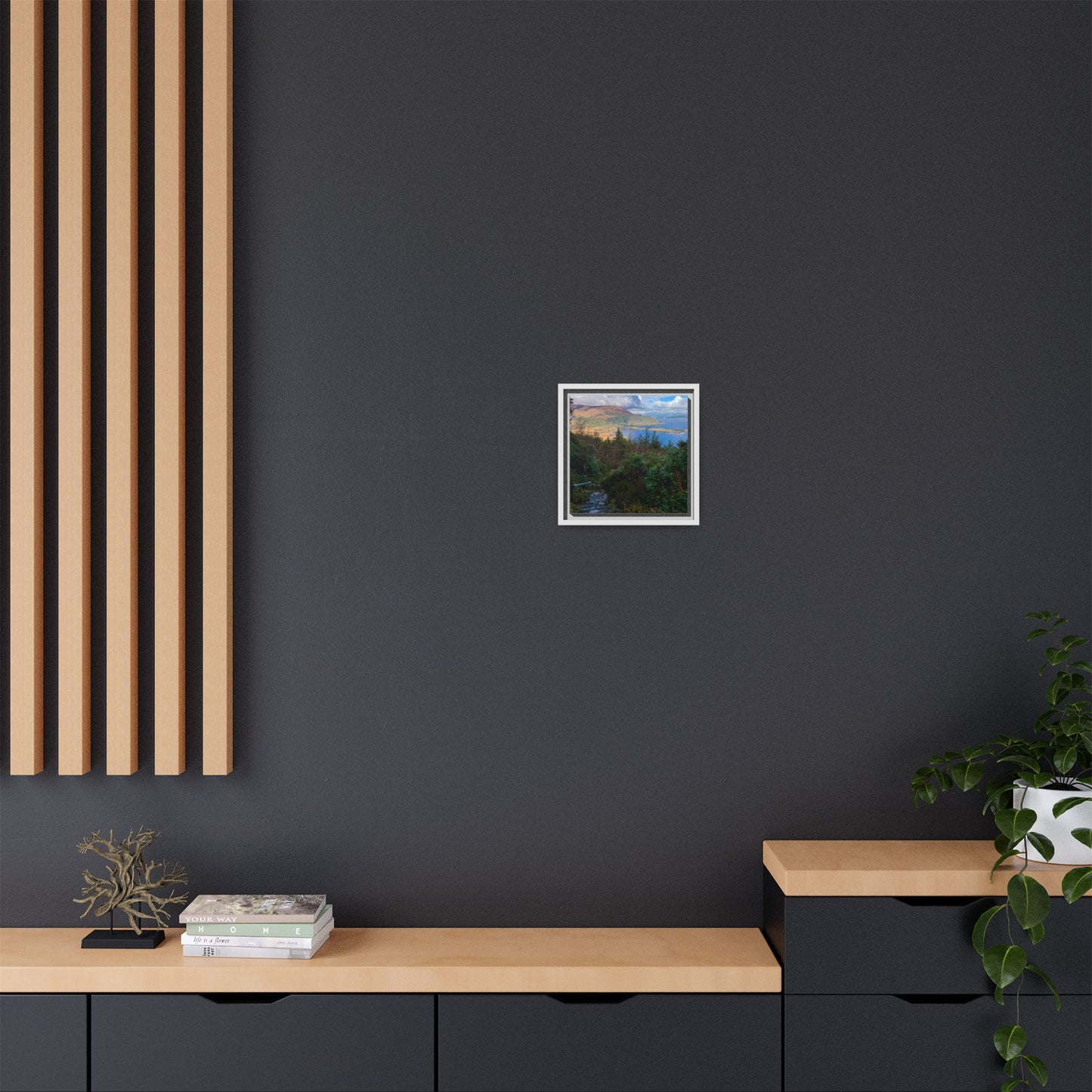 Torc Trail Stairs Matte Canvas, Framed (Multi-color)