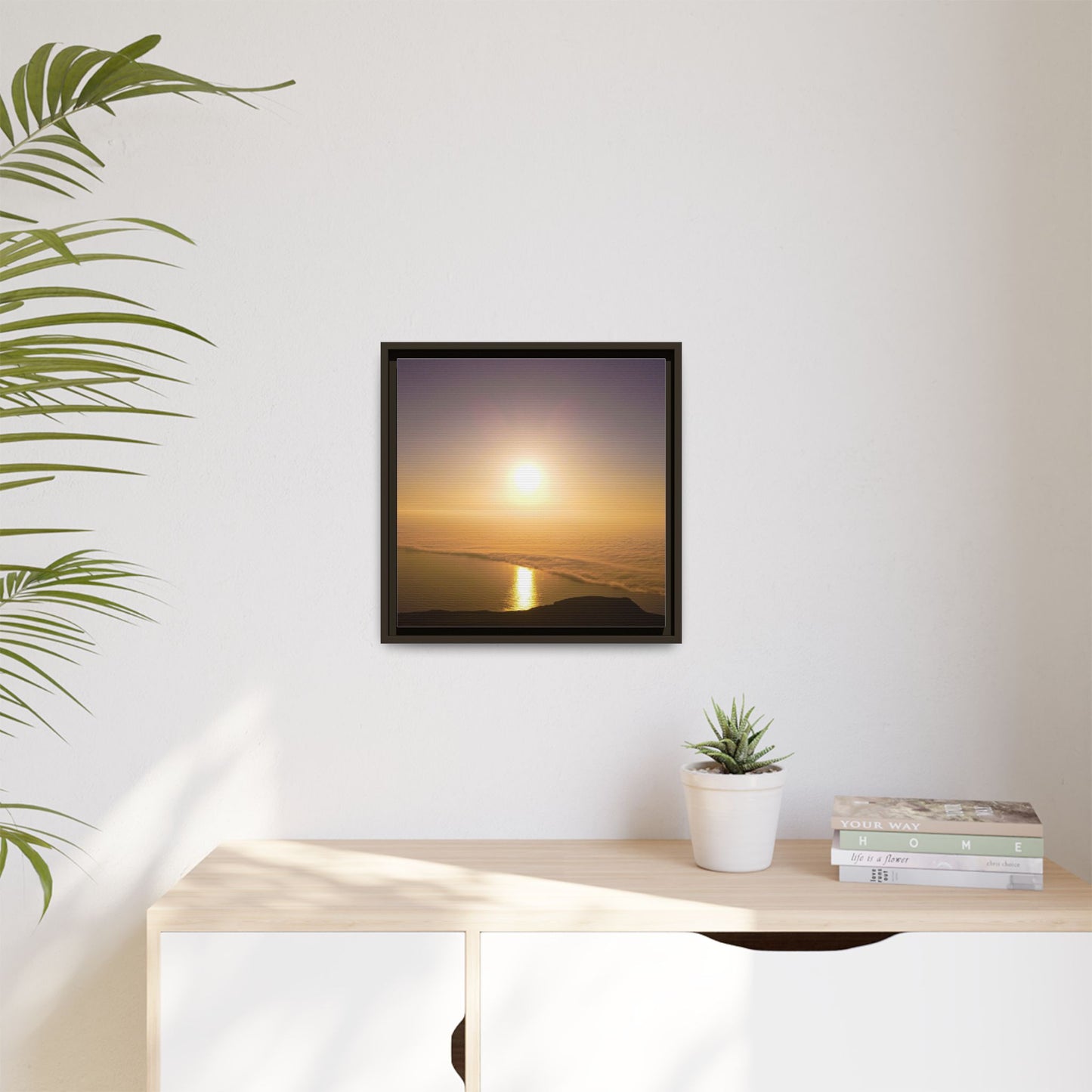 Sunset on Mount Brandon Matte Canvas, Framed (Multi-color)