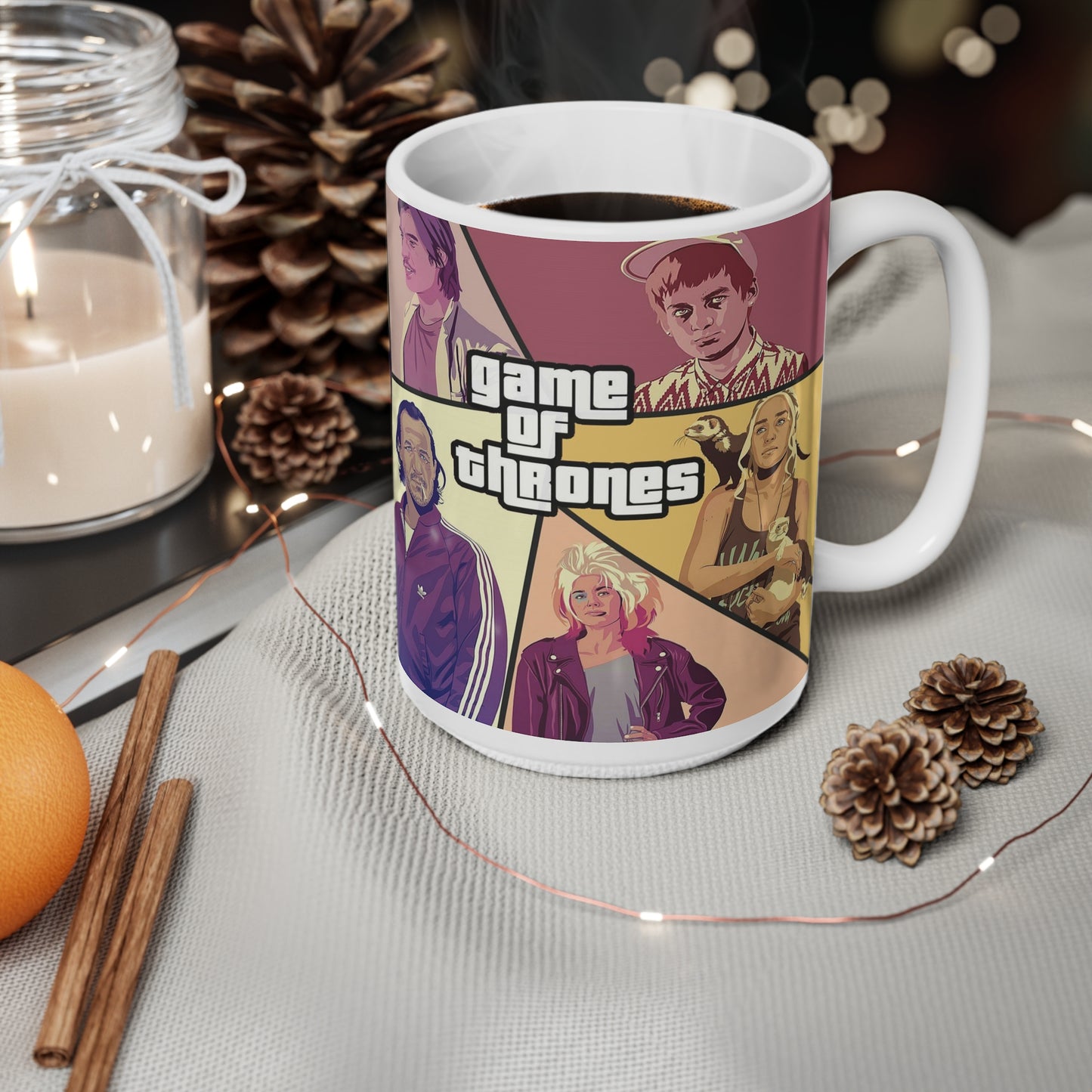 Game of Thrones Ceramic Coffee Cups - 11oz & 15oz - Perfect for Fans and Gift-Giving