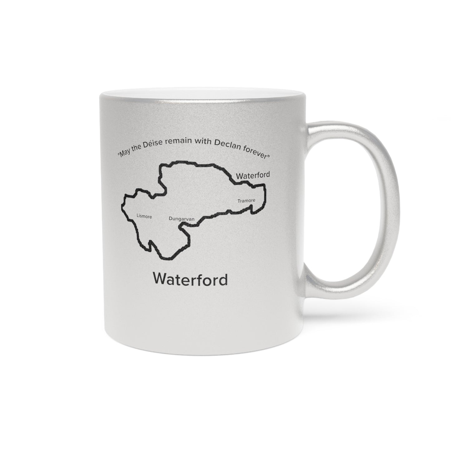 Waterford County Metallic Colour Mug - Silver/Gold - Perfect Gift for Coffee Lovers