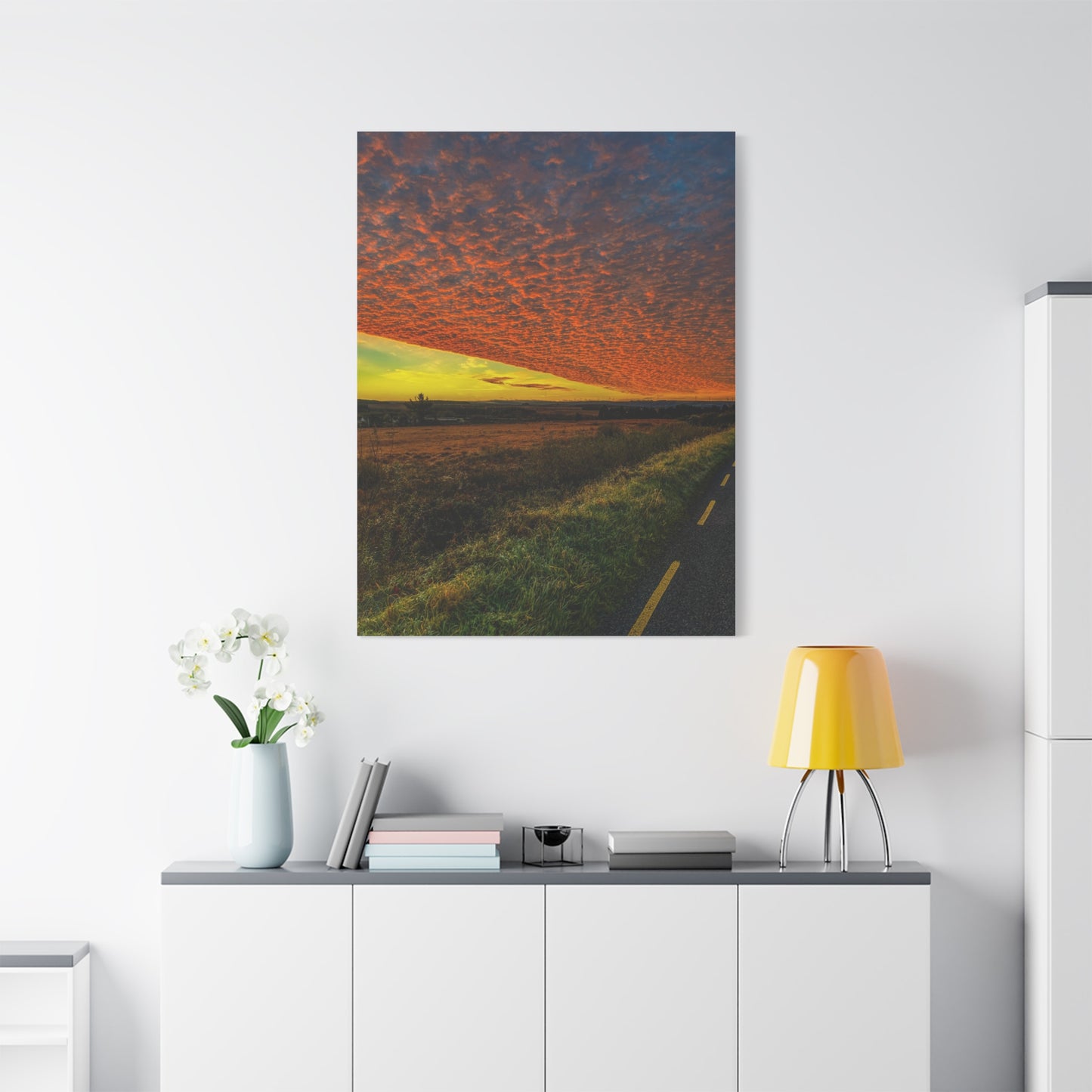 Cloudy Sunset Matte Canvas, Stretched, 1.25"