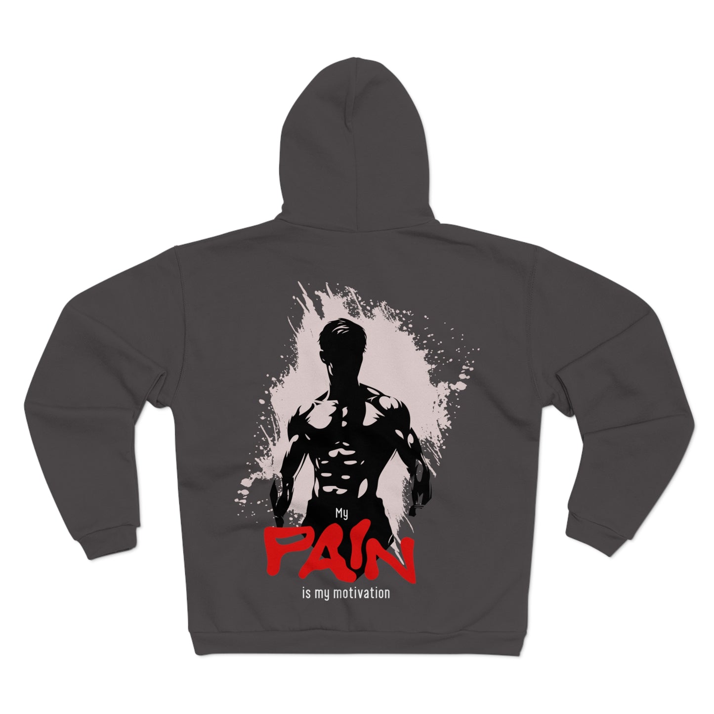 Motivational Unisex Hooded Zip Sweatshirt - Fitness Inspiration