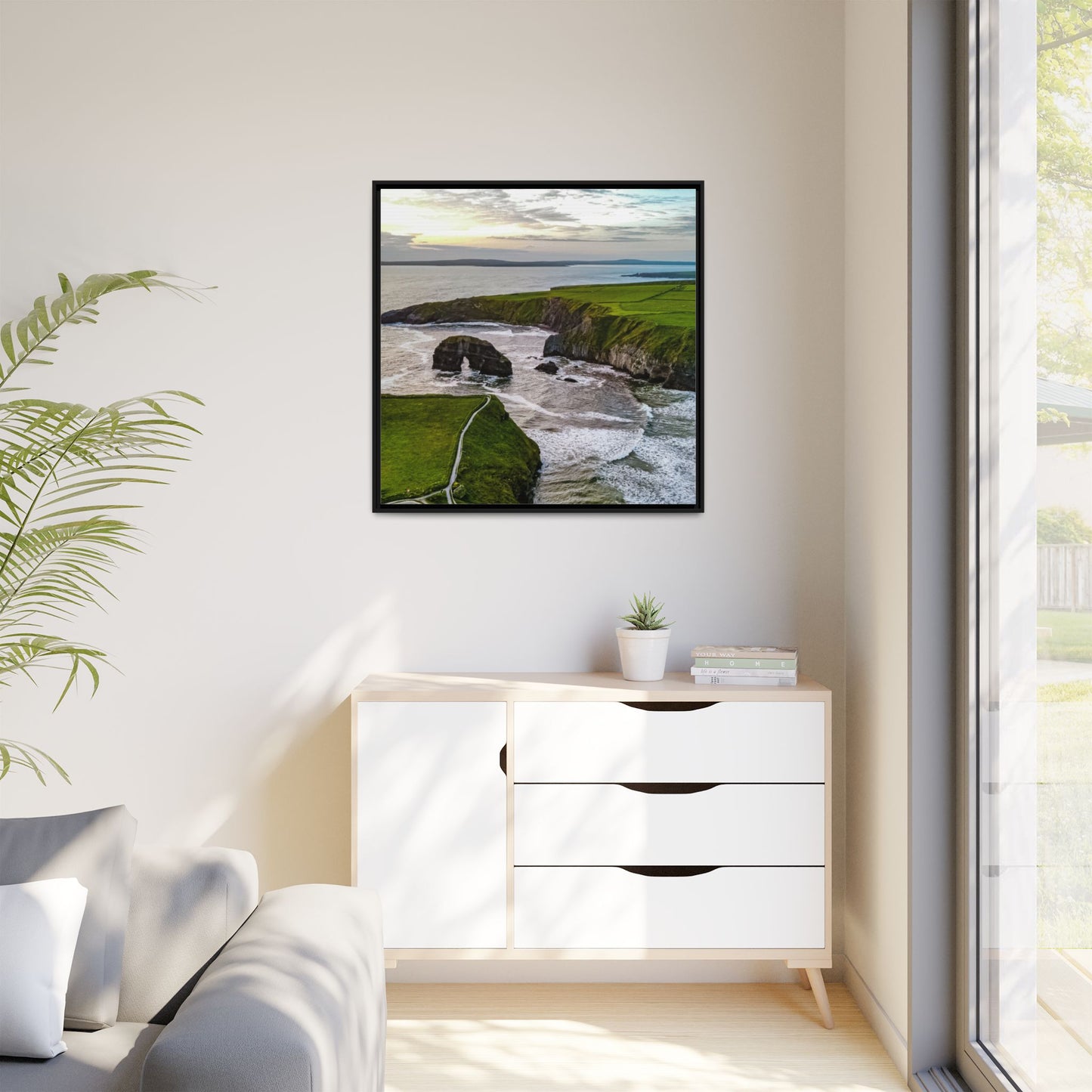 Virgin Rock Matte Canvas, Framed (Multi-color)
