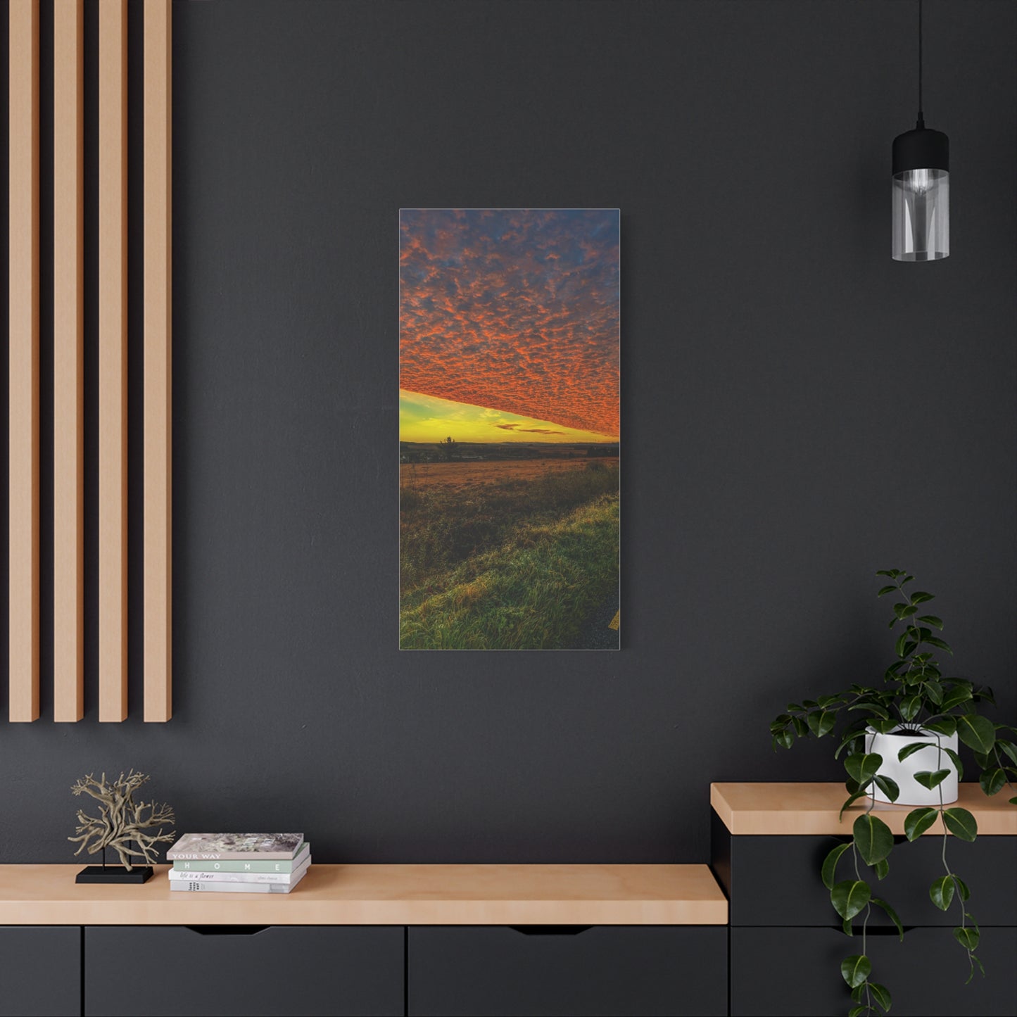 Cloudy Sunset Matte Canvas, Stretched, 1.25"