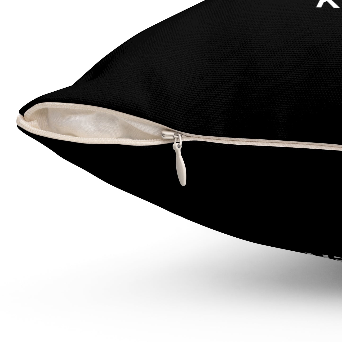 Kerry Spun Polyester Square Pillow Black Edition 2 Sizes