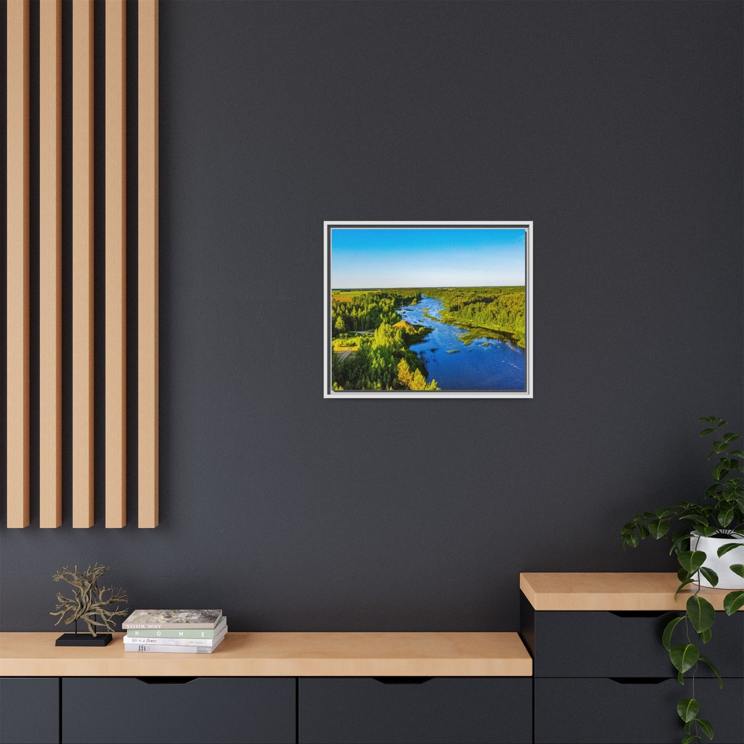 Zagares Lake Matte Canvas, Framed (Multi-color)
