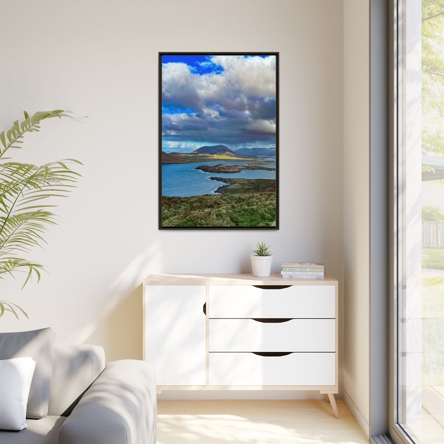 Unknown Mountain Matte Canvas, Framed (Multi-color)