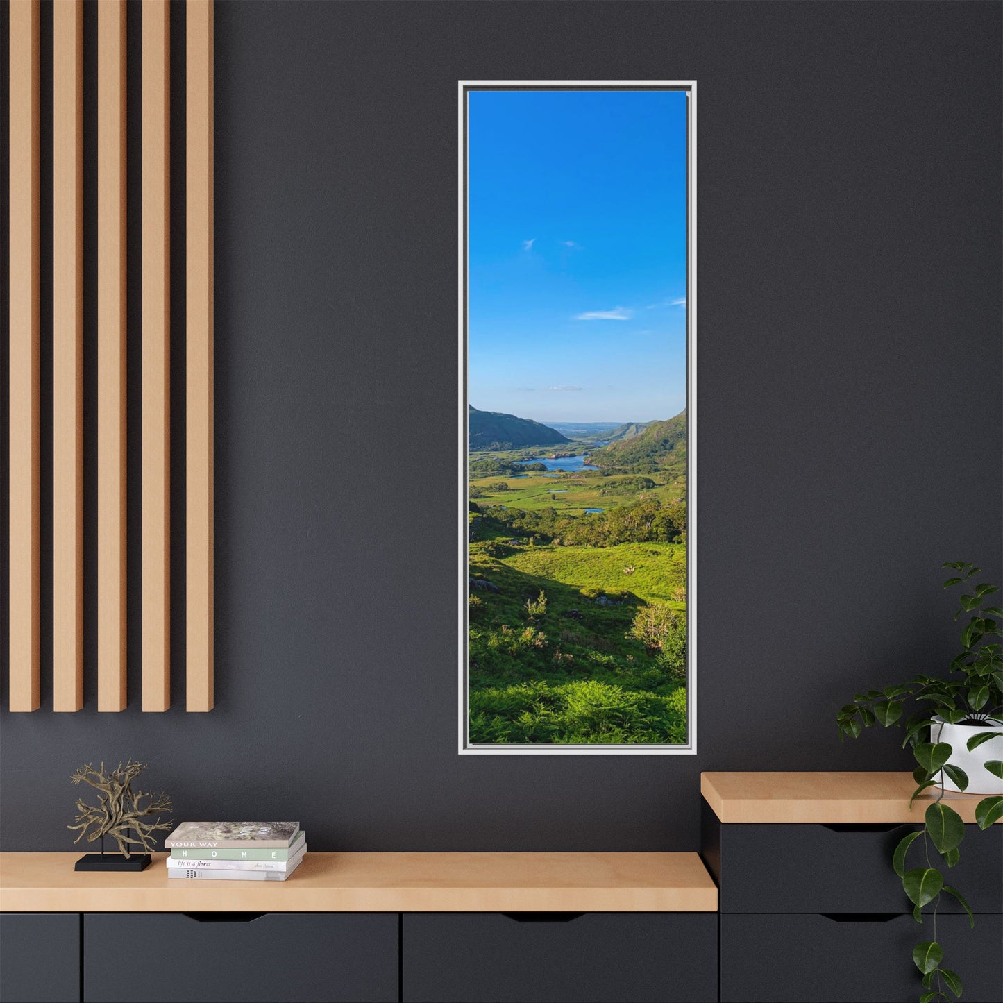 Beautiful Ladies View Matte Canvas, Framed (Multi-color)