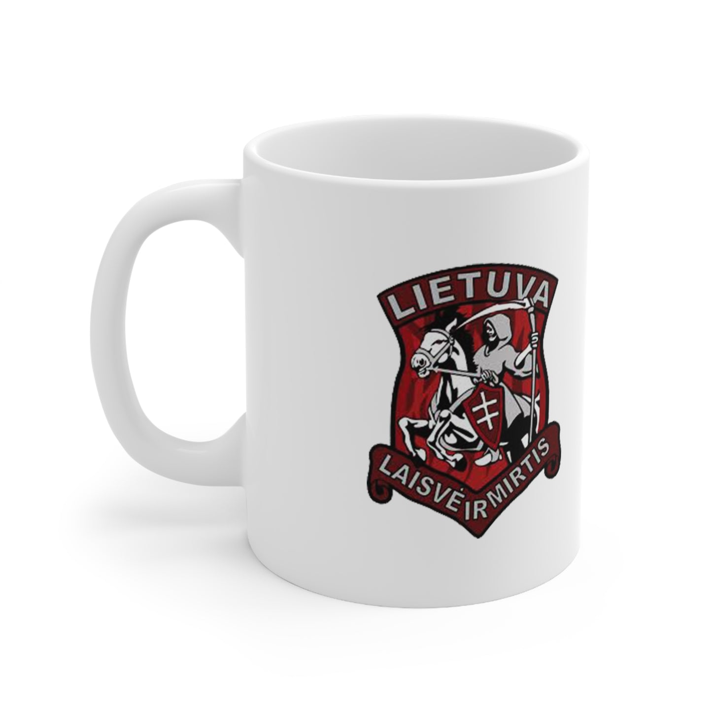 Lietuva "Laisve ir Mirtis" Ceramic Coffee Mugs - 11oz & 15oz Custom Cups