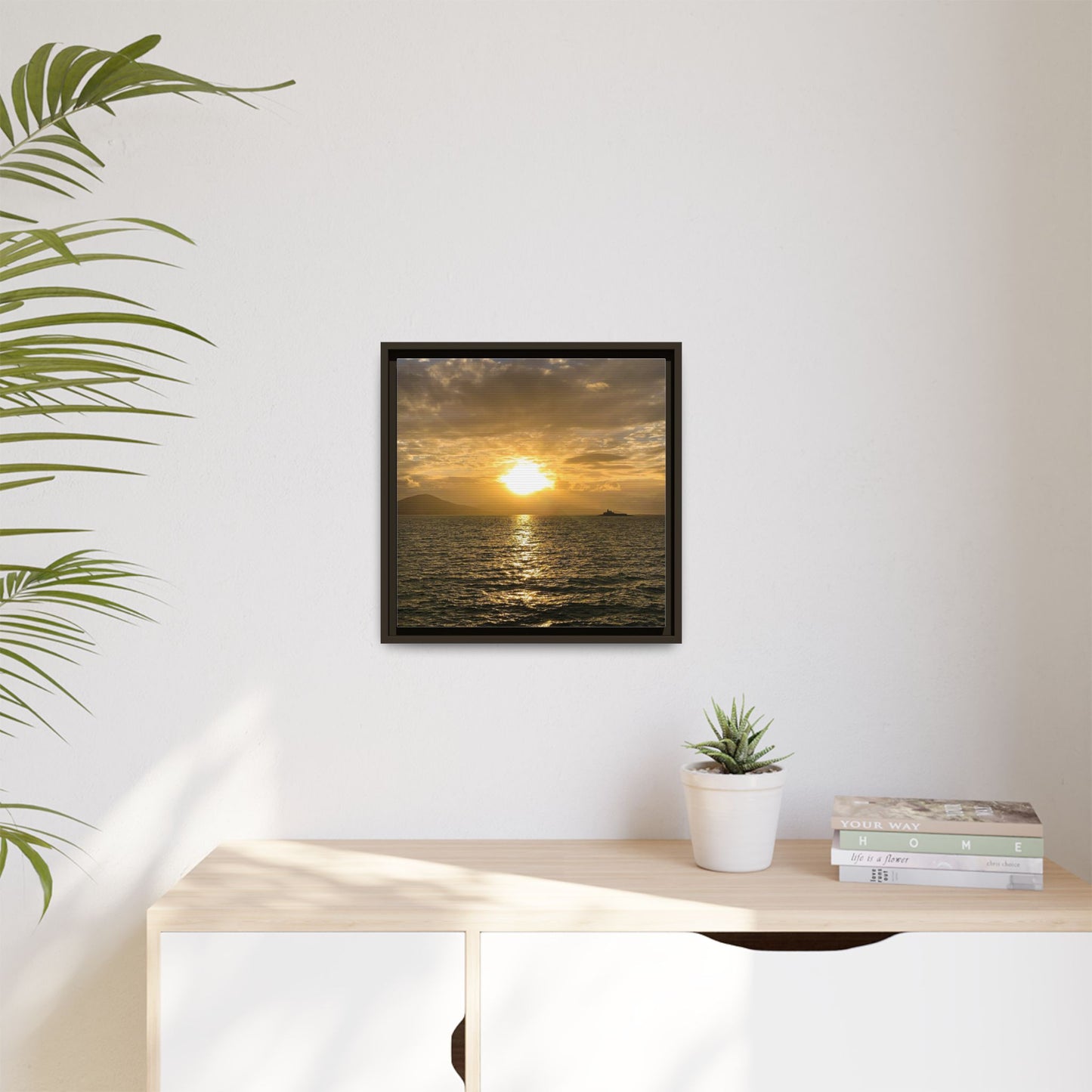 Sunset in Fenit Matte Canvas, Framed (Multi-color)