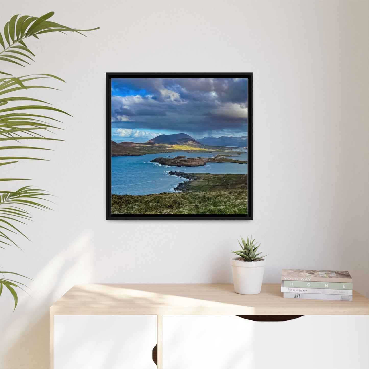 Unknown Mountain Matte Canvas, Framed (Multi-color)