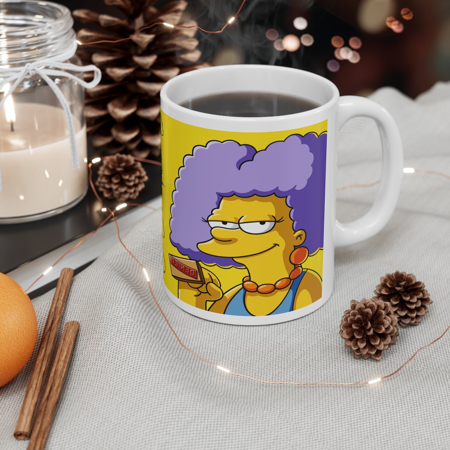 Funny Ceramic Coffee Mug - The Many Moods of Patty and Selma - 11oz & 15oz