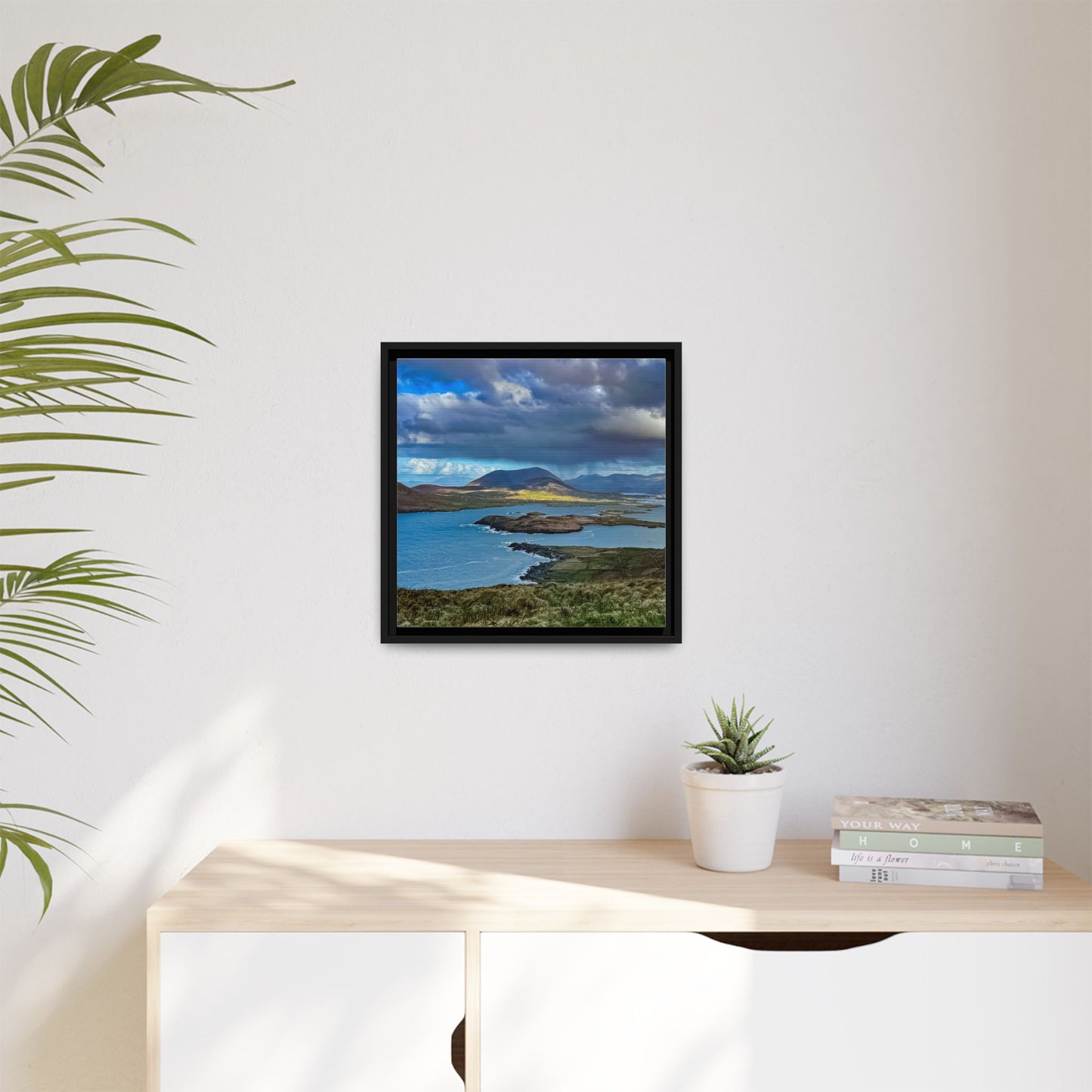 Unknown Mountain Matte Canvas, Framed (Multi-color)